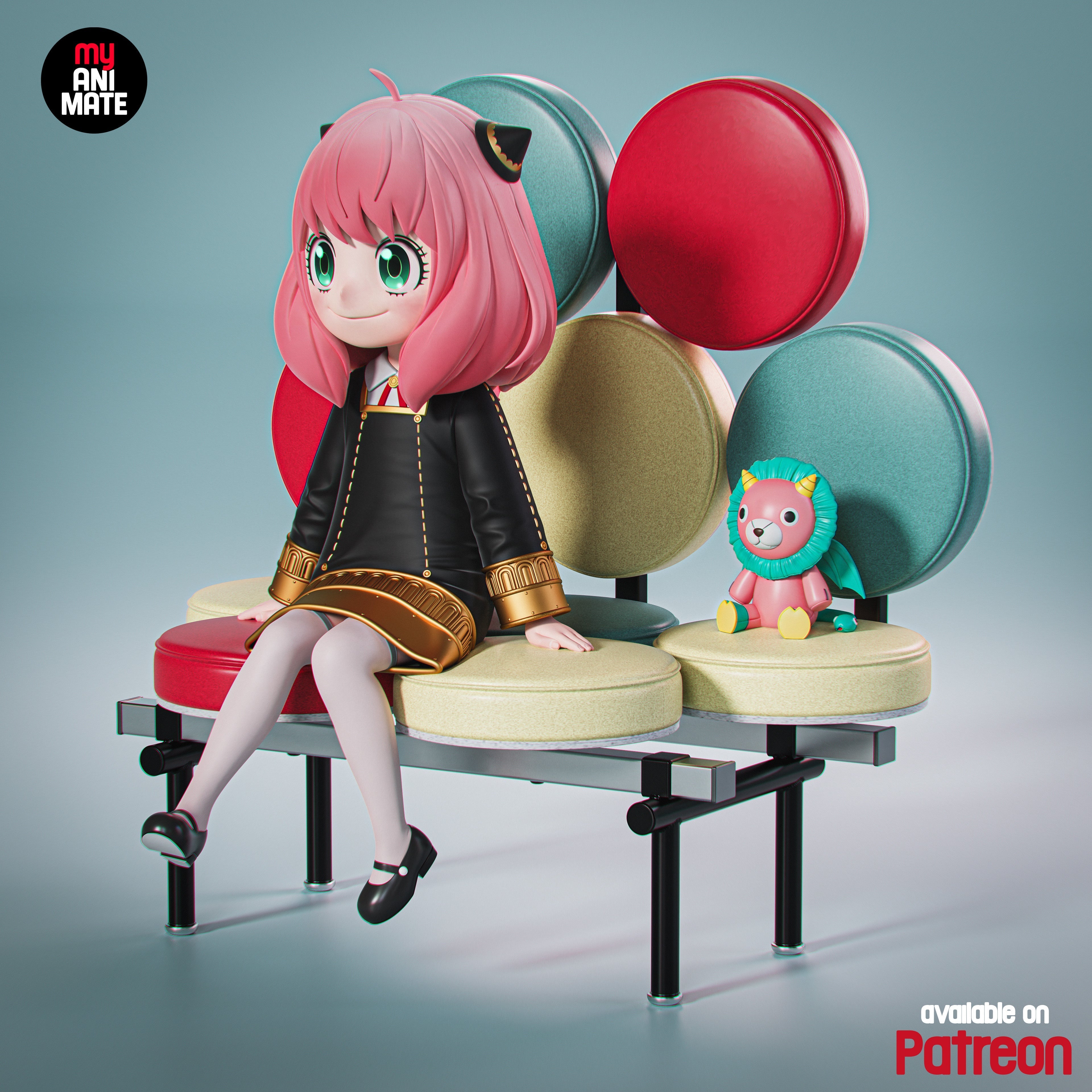 Pink Mischief Statue