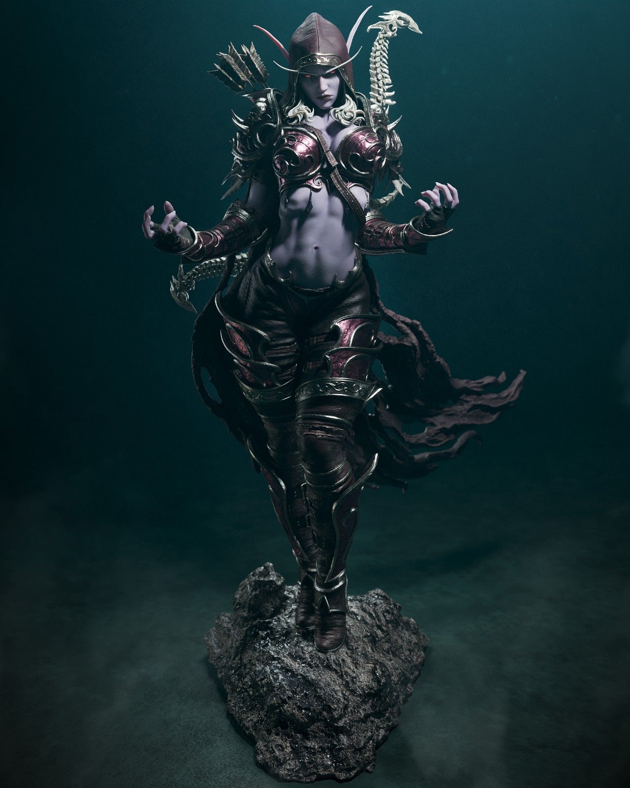 The Dark Lady | Maximum Detailed 12K 3D printed figure
