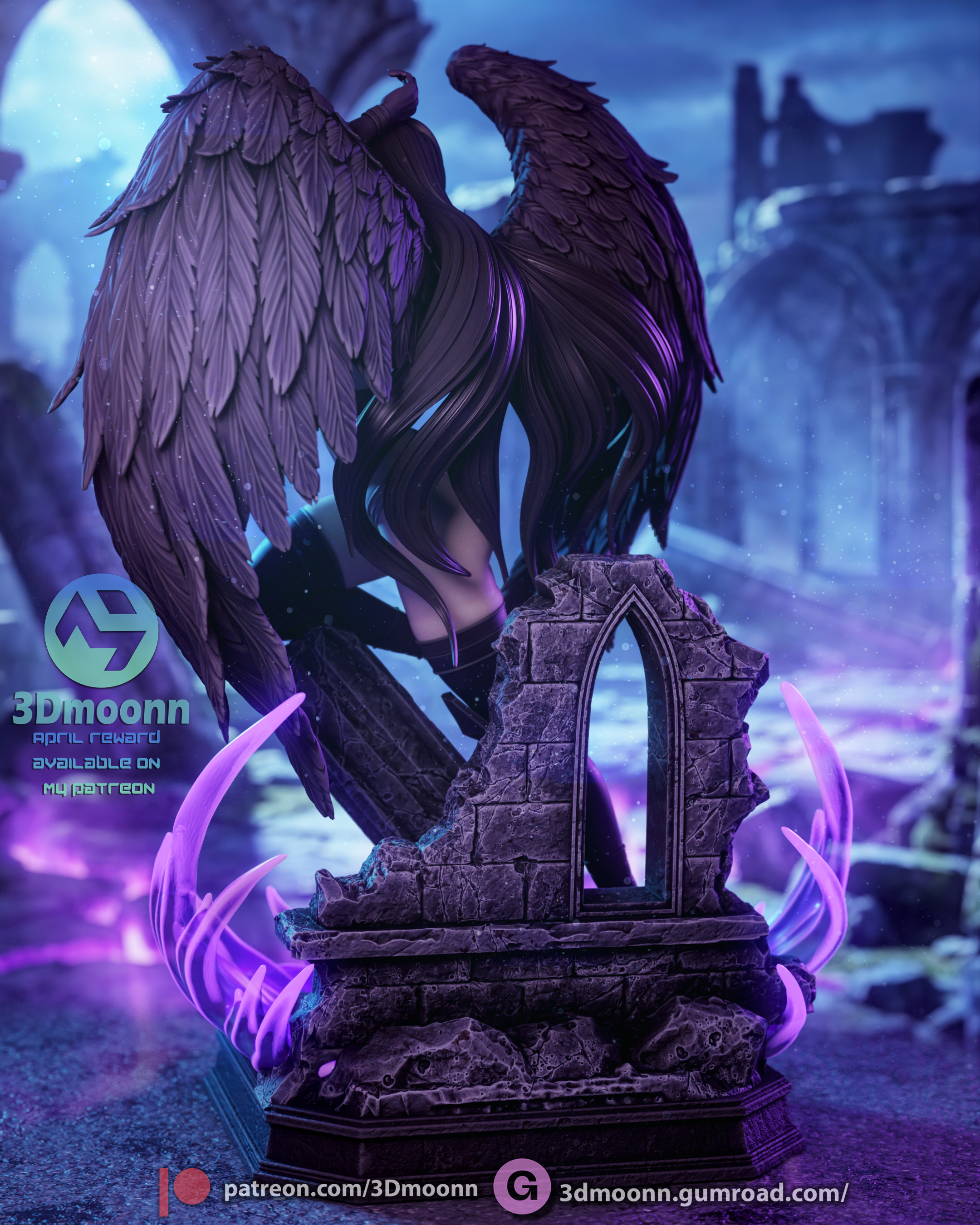 The Fallen Angel Statue