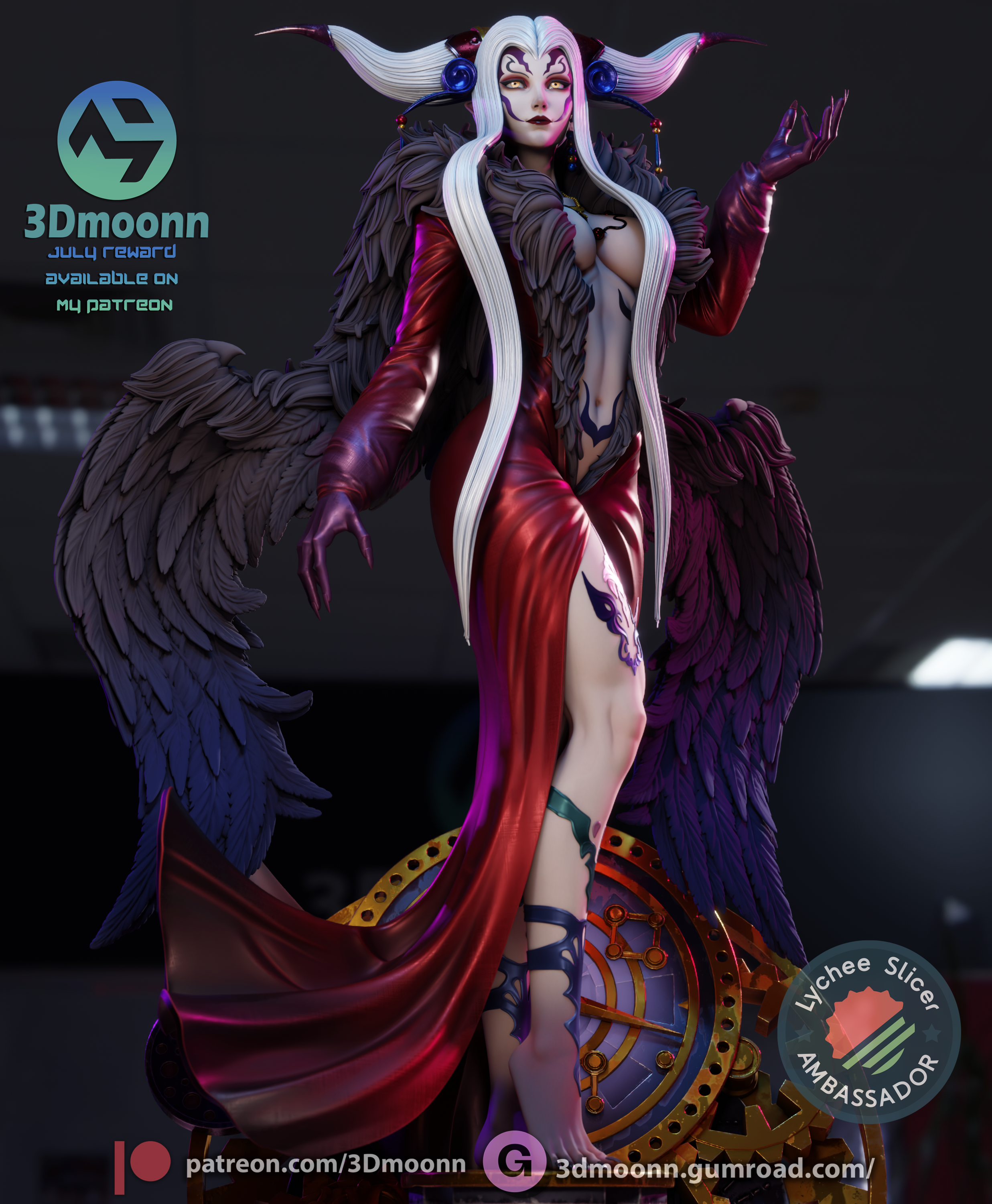 The Timebound Queen | Maximum Detailed 12K 3D printed figure