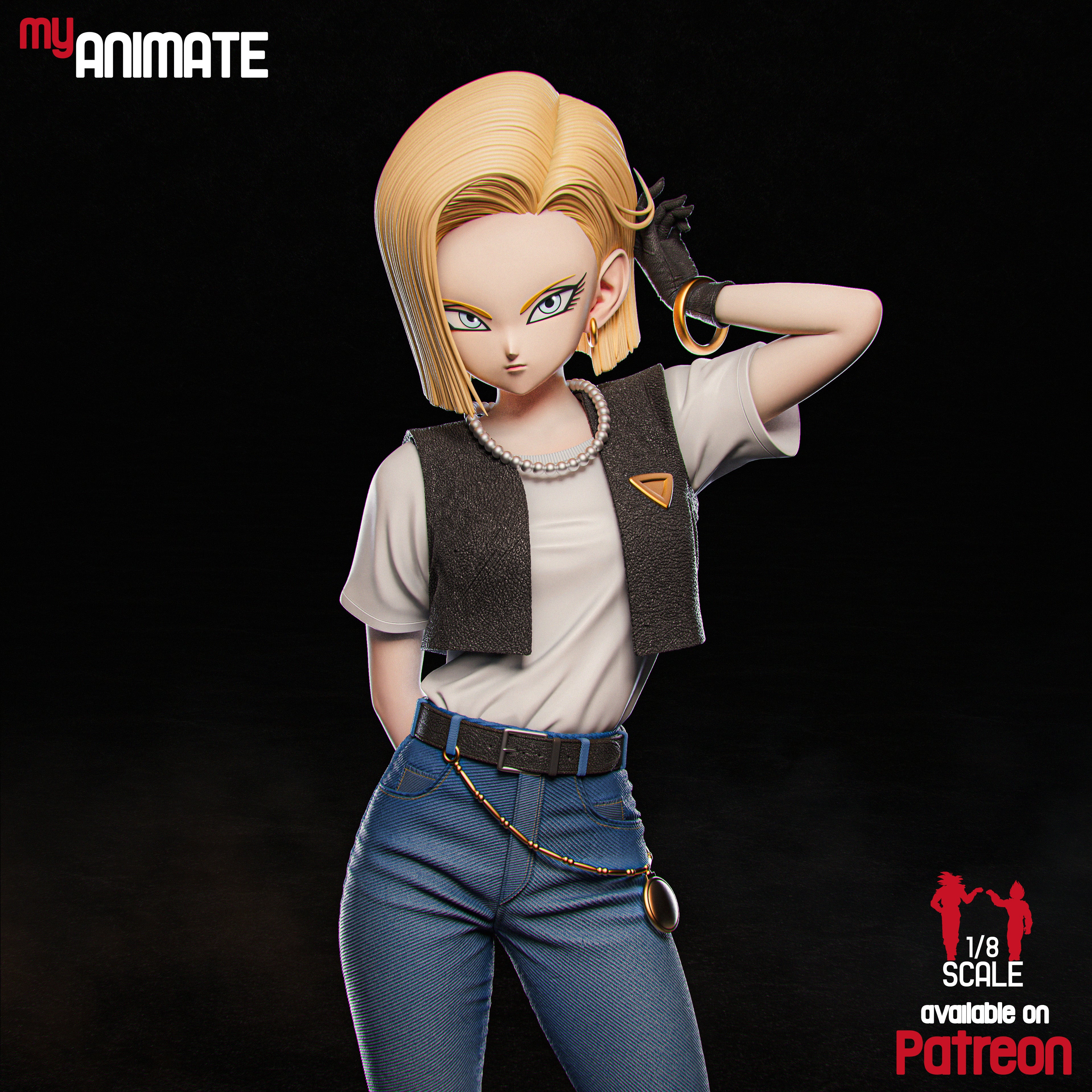 The Icy Android | Maximum Detailed 12K 3D Printed Figure