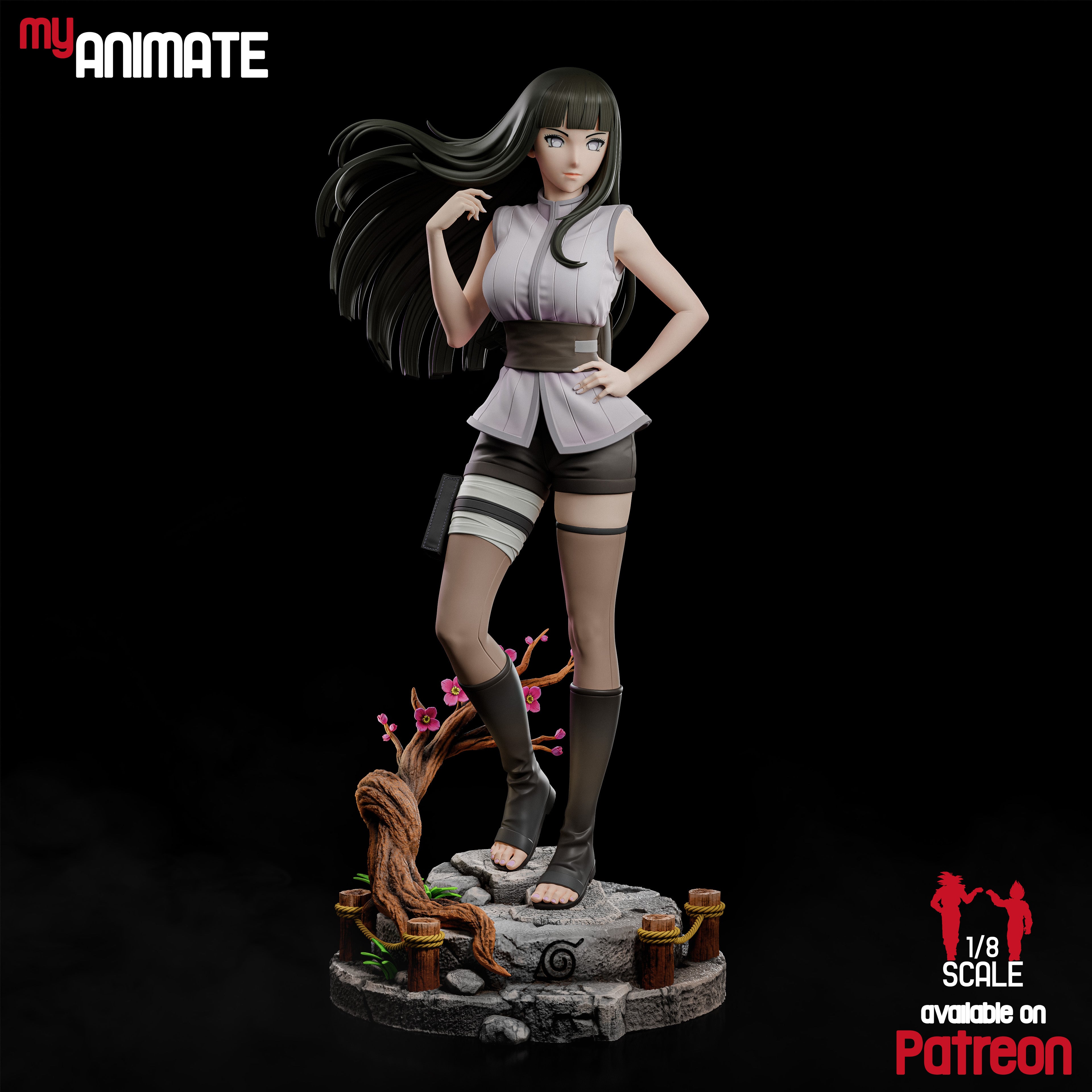 The Shy Blossom | Maximum Detailed 12K 3D Printed Figure