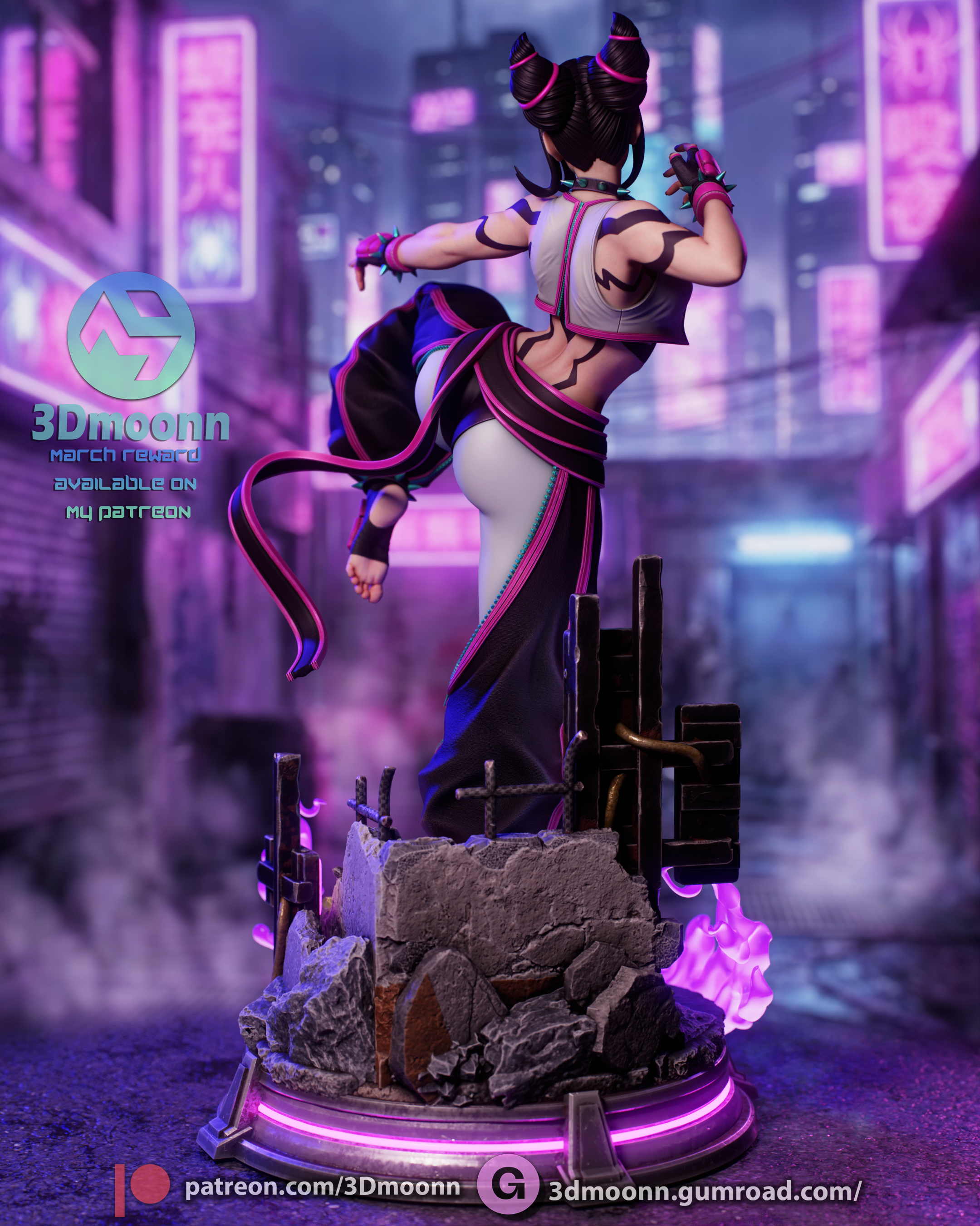 The Neon Viper Statue