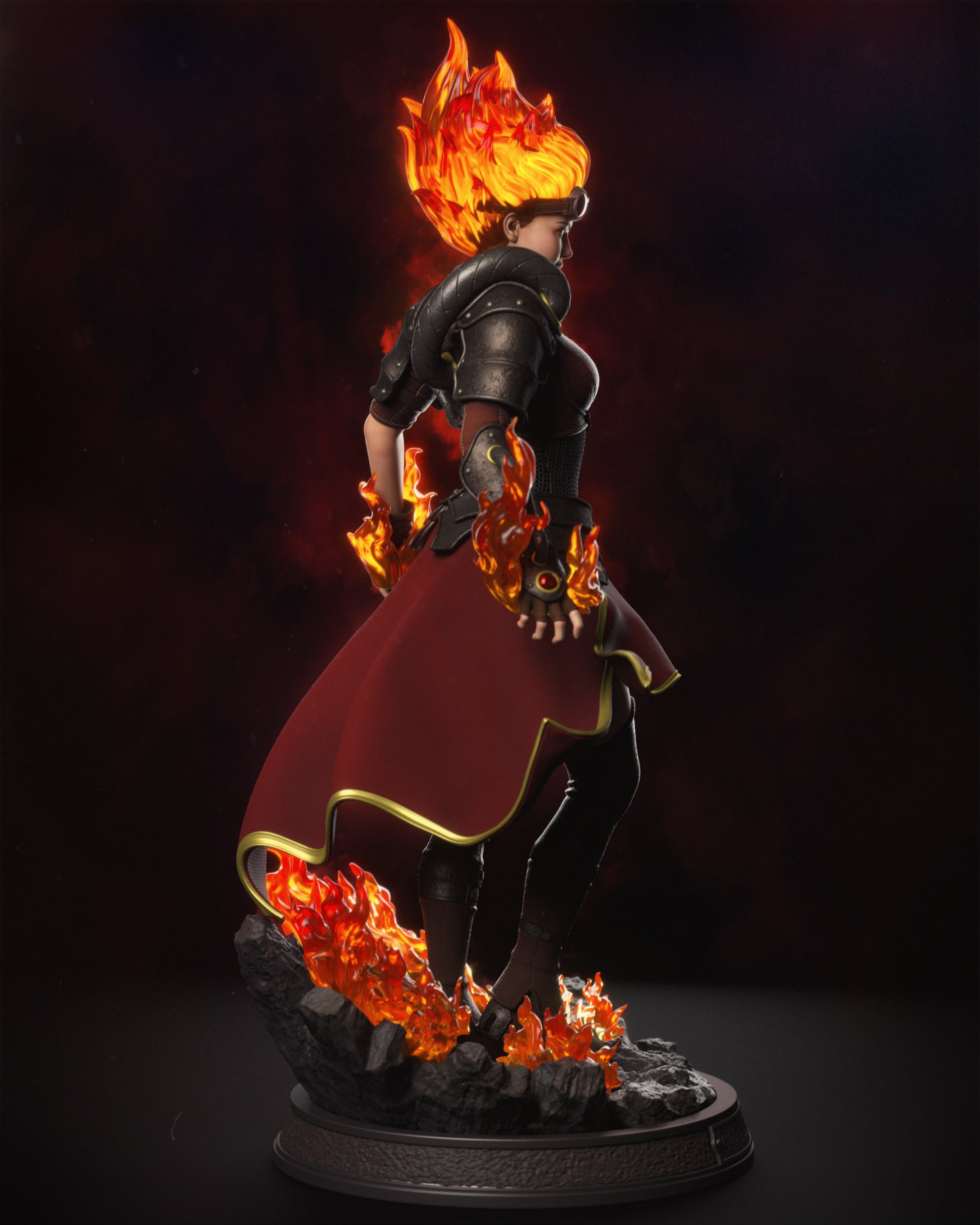 The Pyromancer Statue