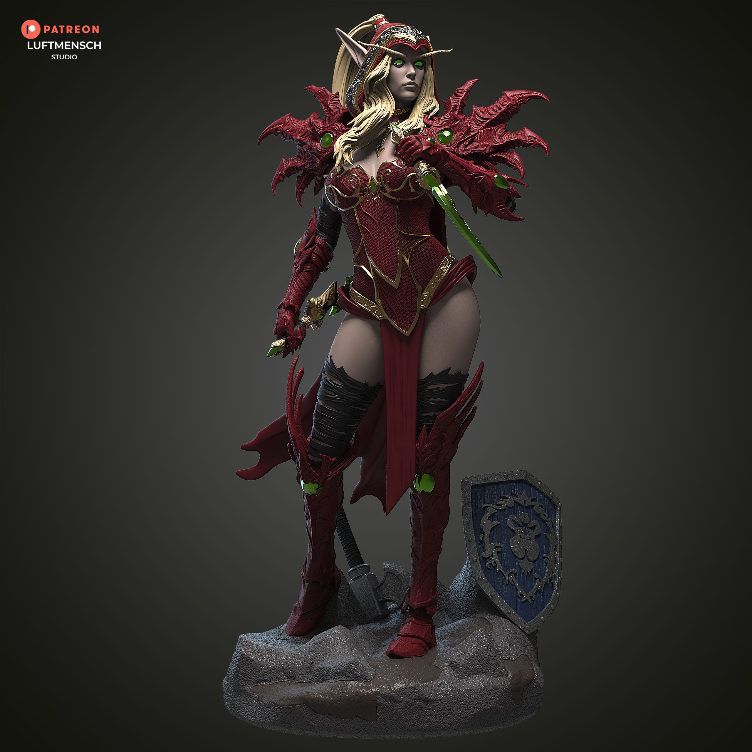 Blood Elf Assassin | Maximum Detailed 12K 3D printed figure