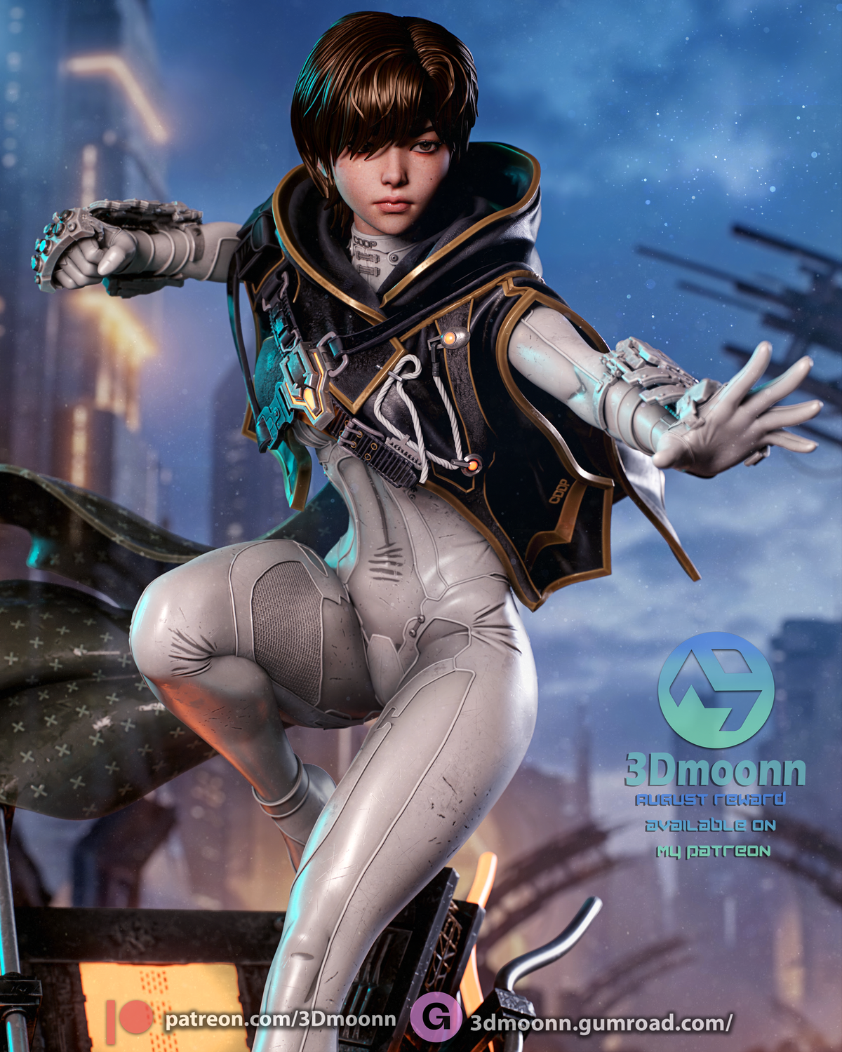 Blood Rain Evie Statue