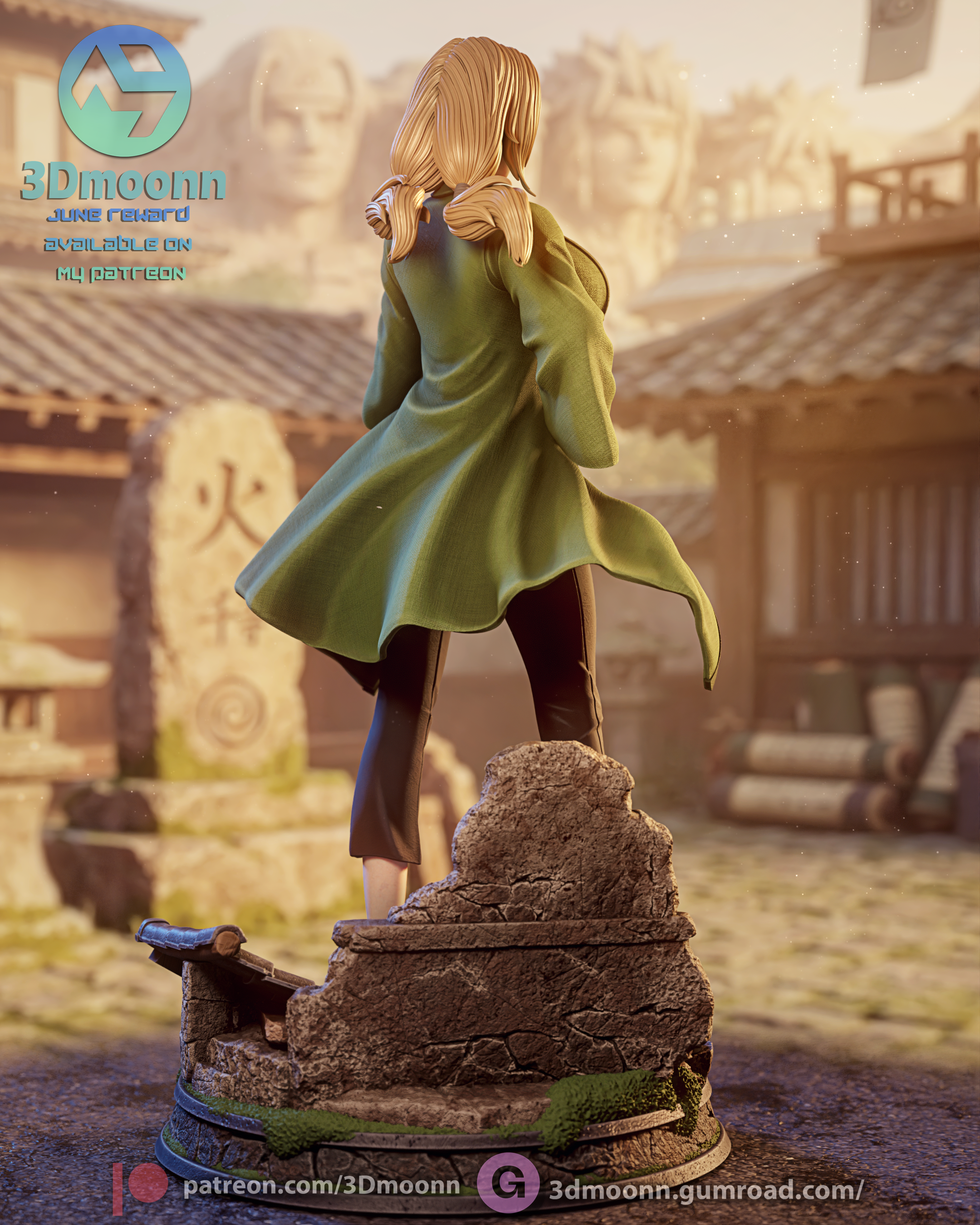 The Fifth Hokage Statue