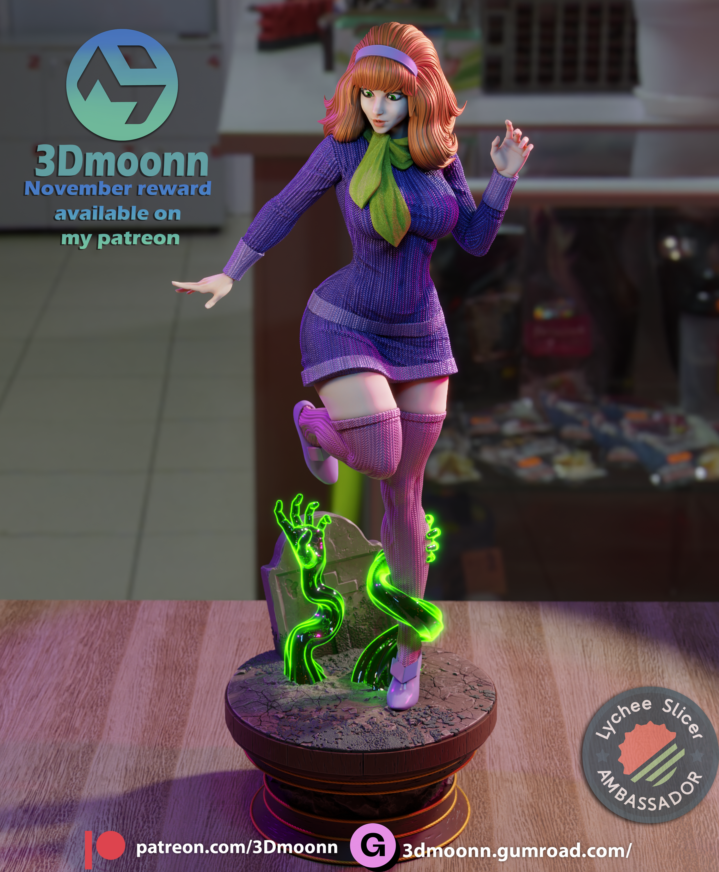 The Glamorous Sleuth | Maximum Detailed 12K 3D printed figure