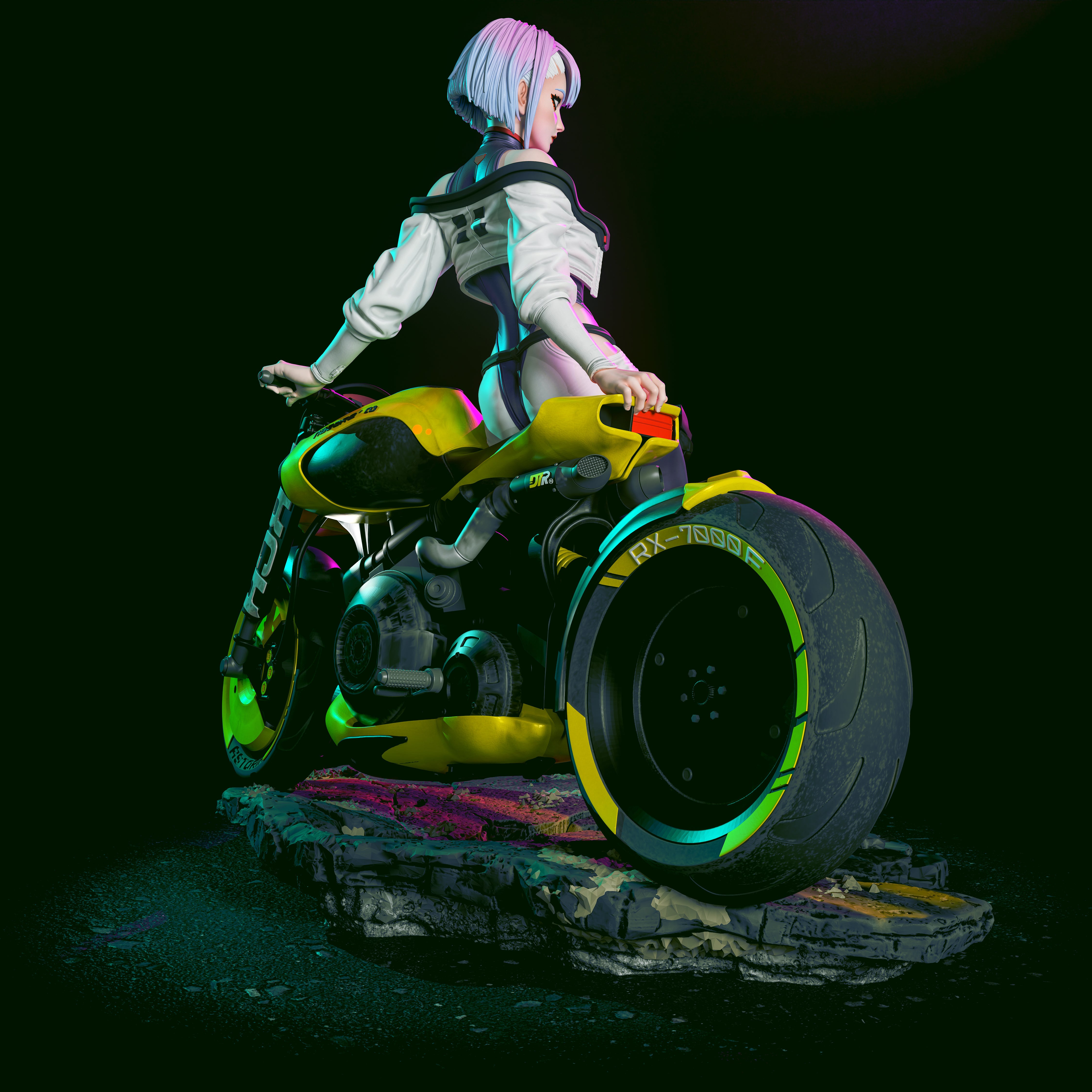 The Netrunner Statue
