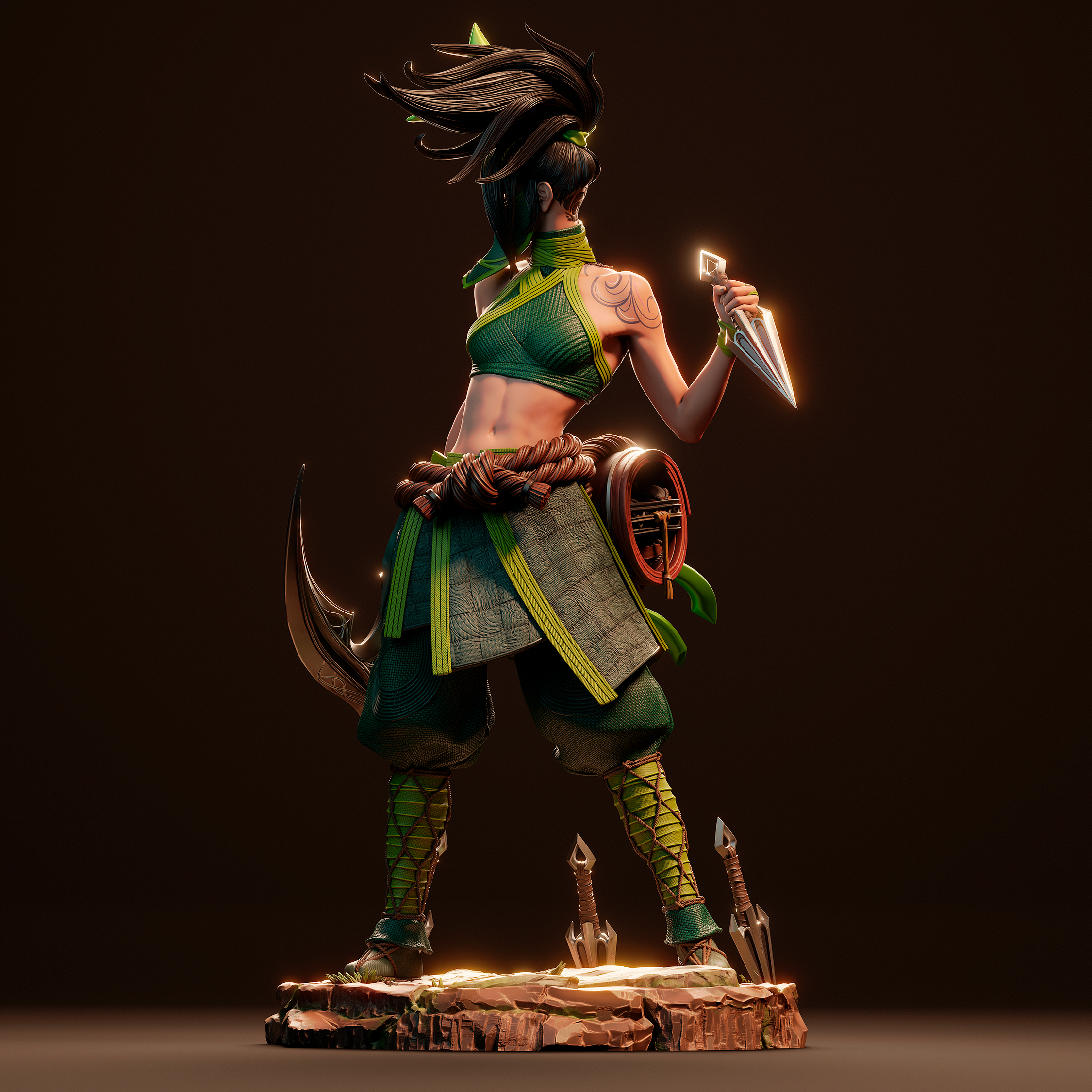 The Rogue Assassin | Maximum Detailed 12K 3D printed figure