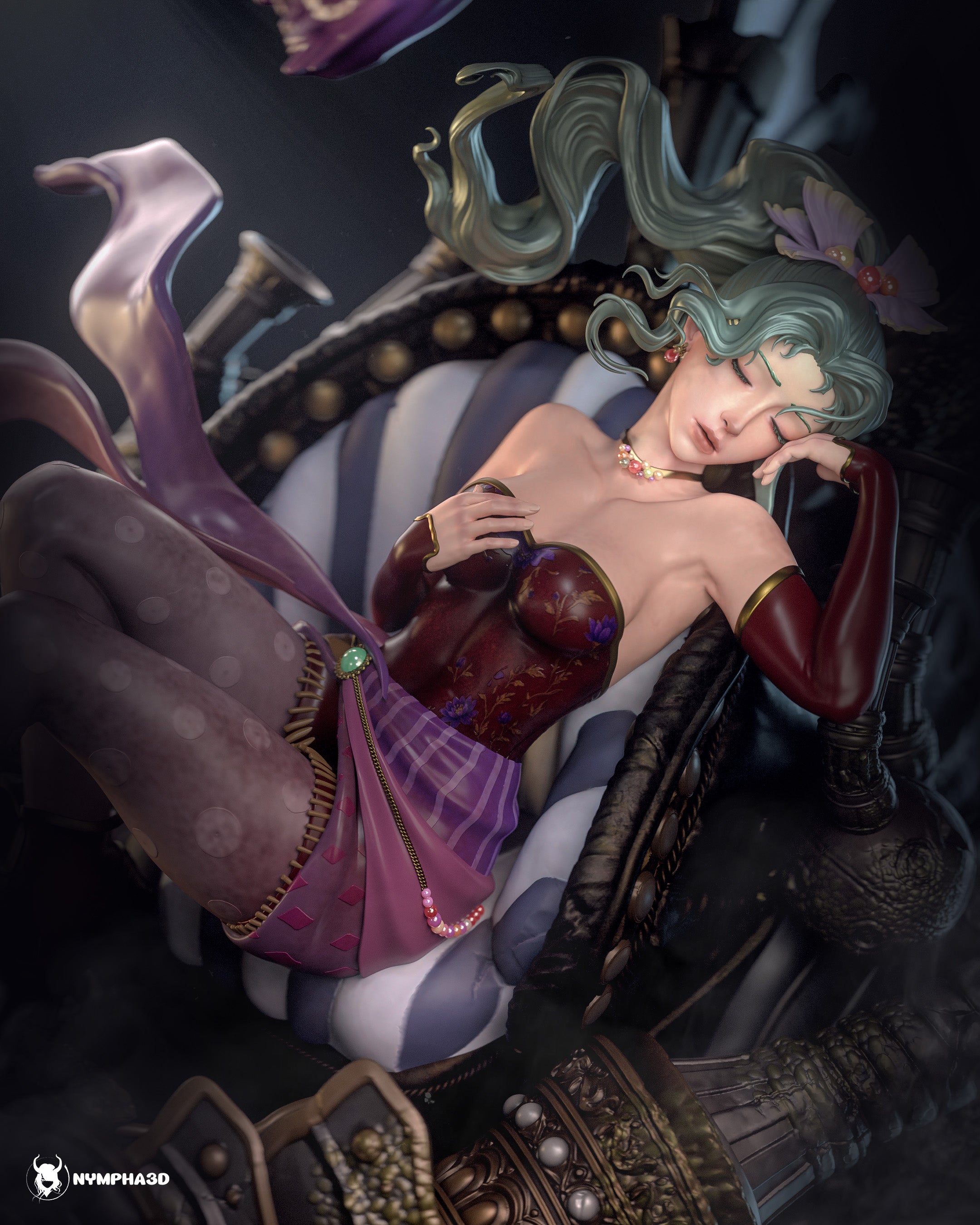 The Sleeping Esper | Maximum Detailed 12K 3D printed figure