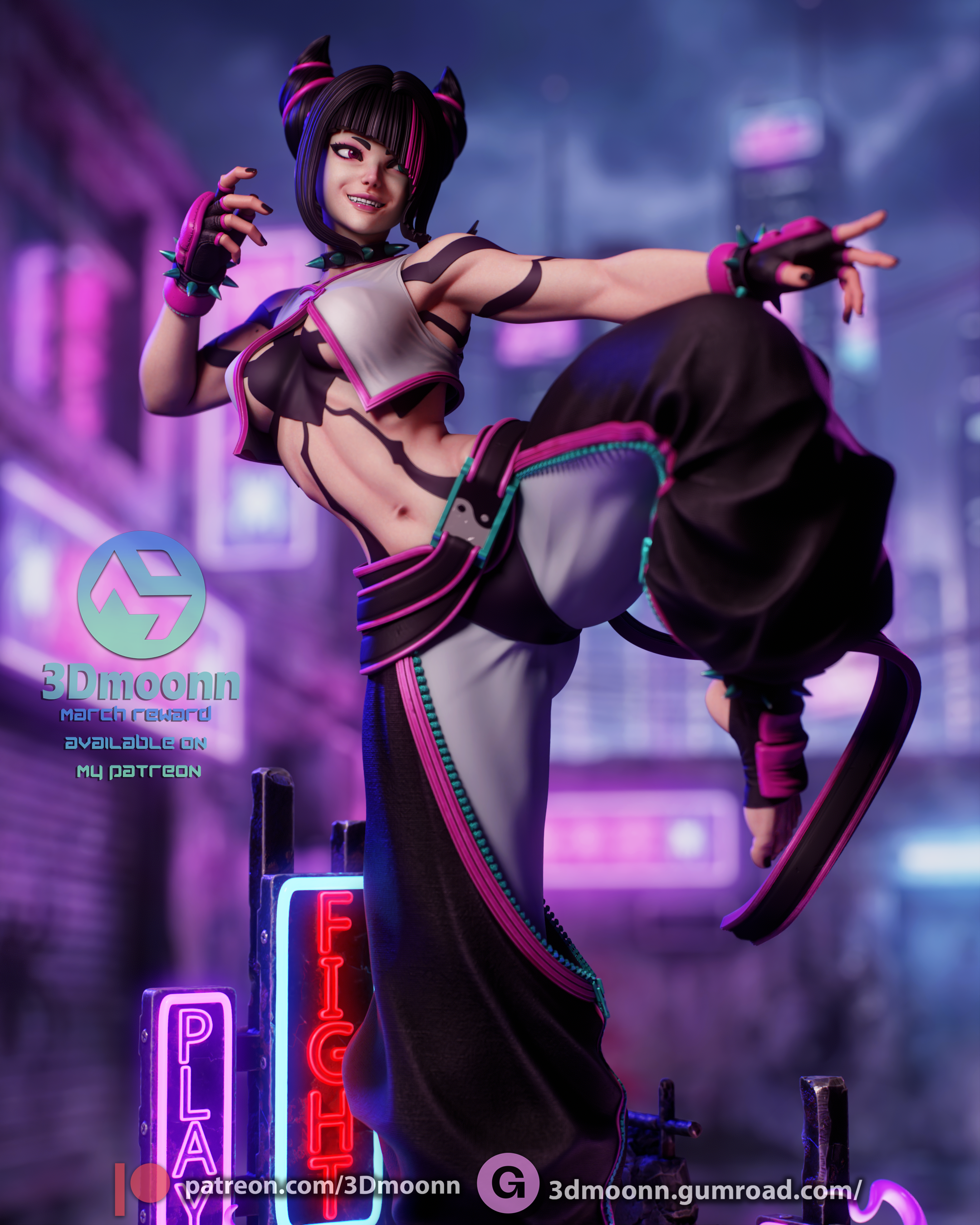 The Neon Viper Statue