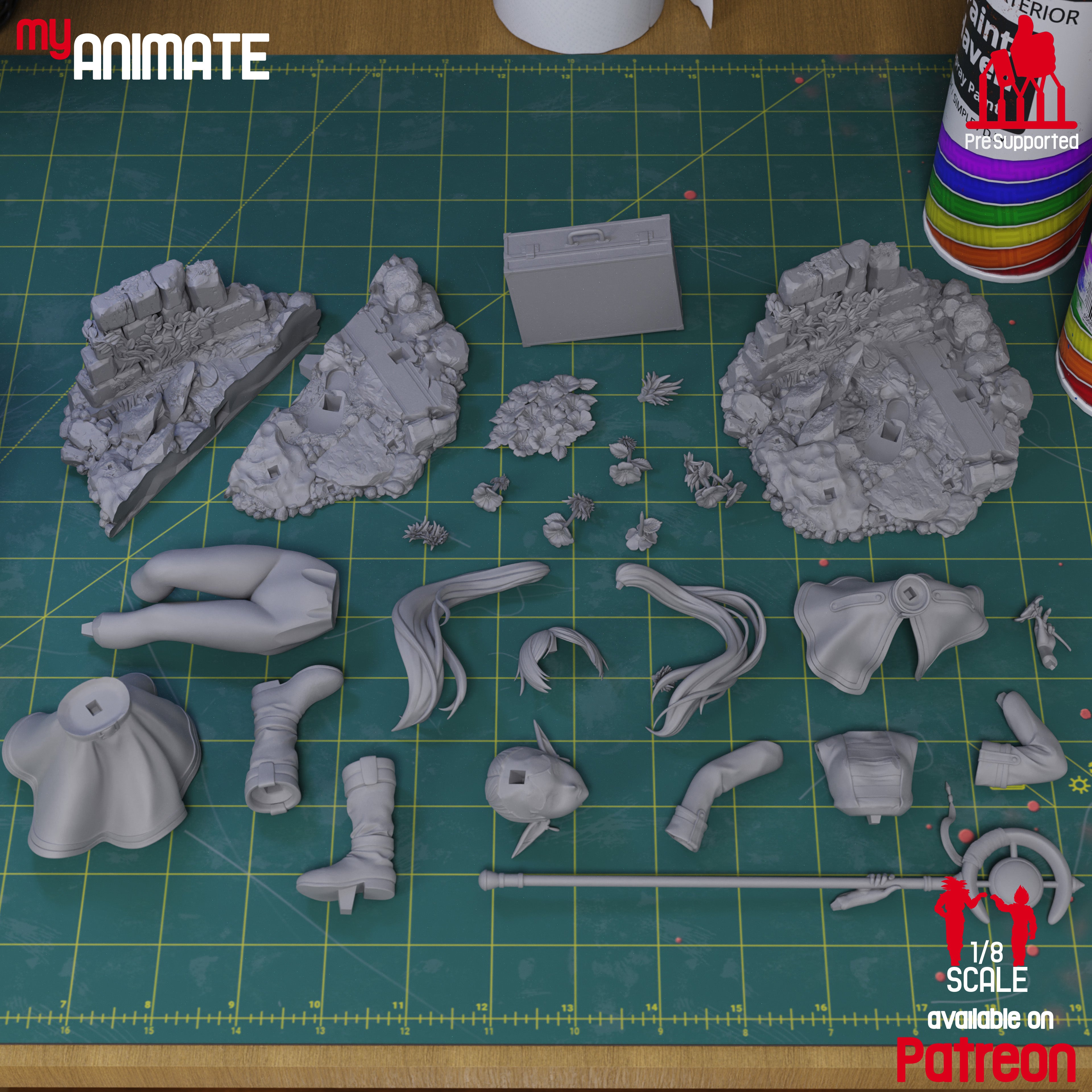 Ancient Elven Mage | Maximum Detailed 12K 3D printed figure