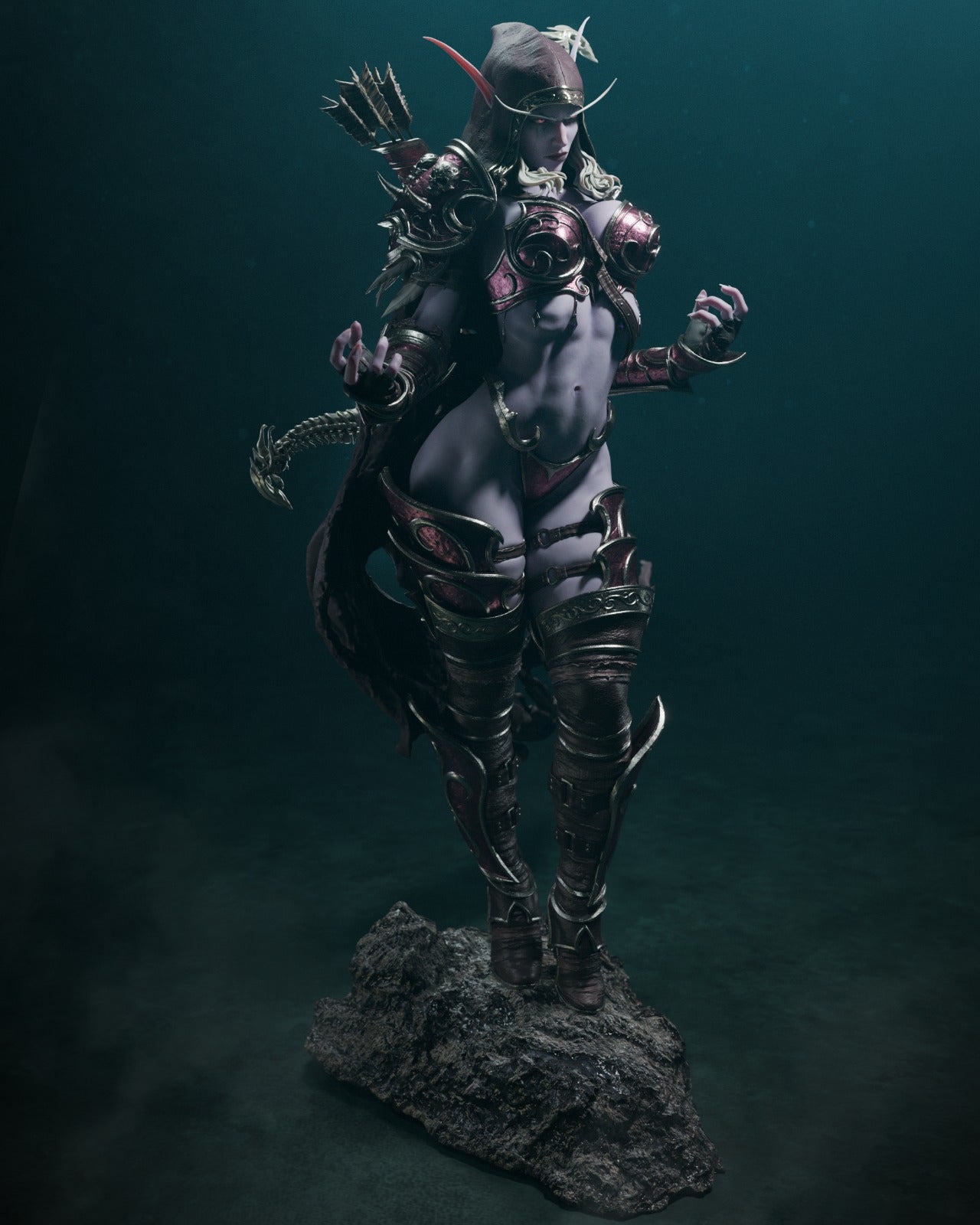 The Dark Lady | Maximum Detailed 12K 3D printed figure