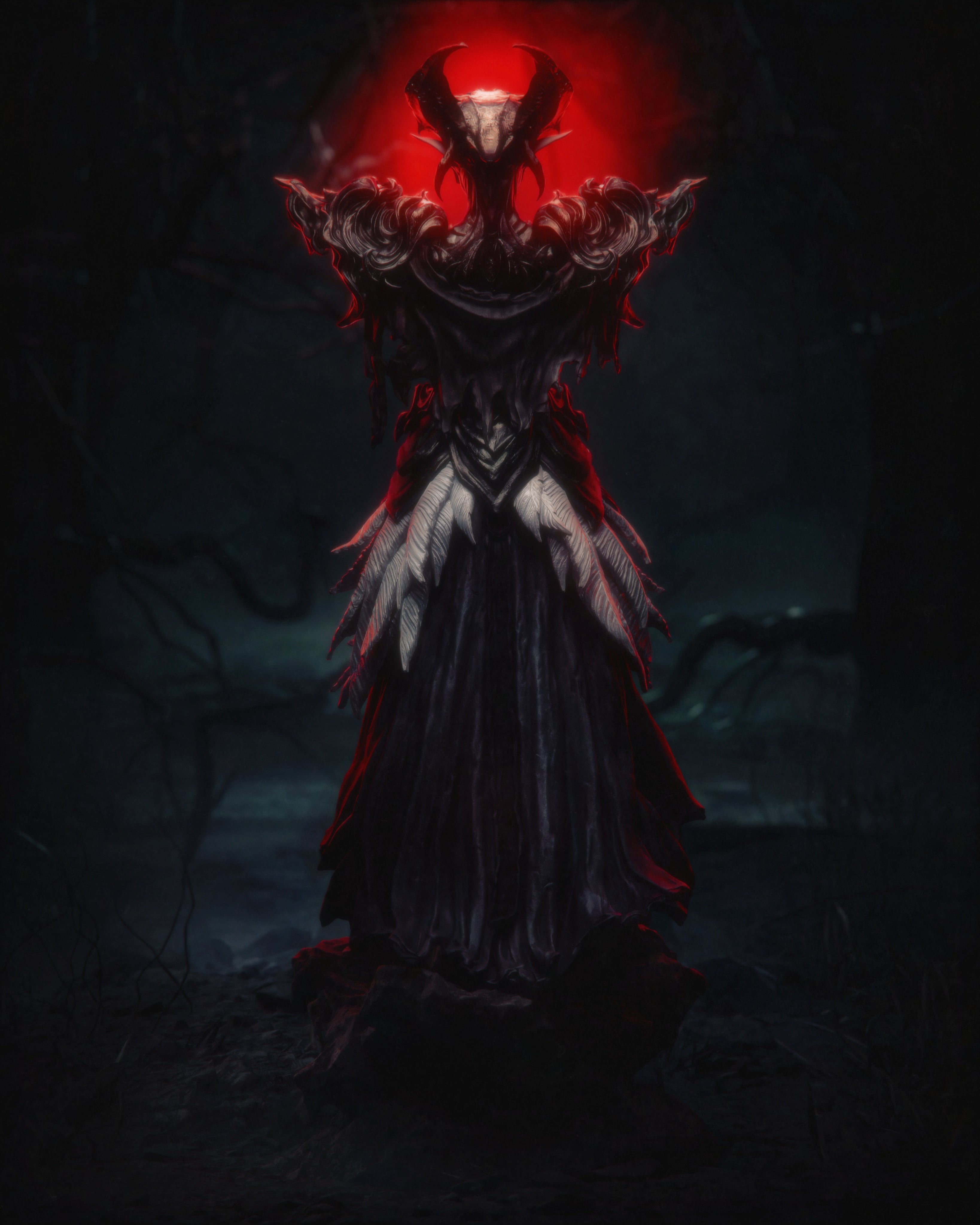 The Ashen Queen | Maximum Detailed 12K 3D printed figure