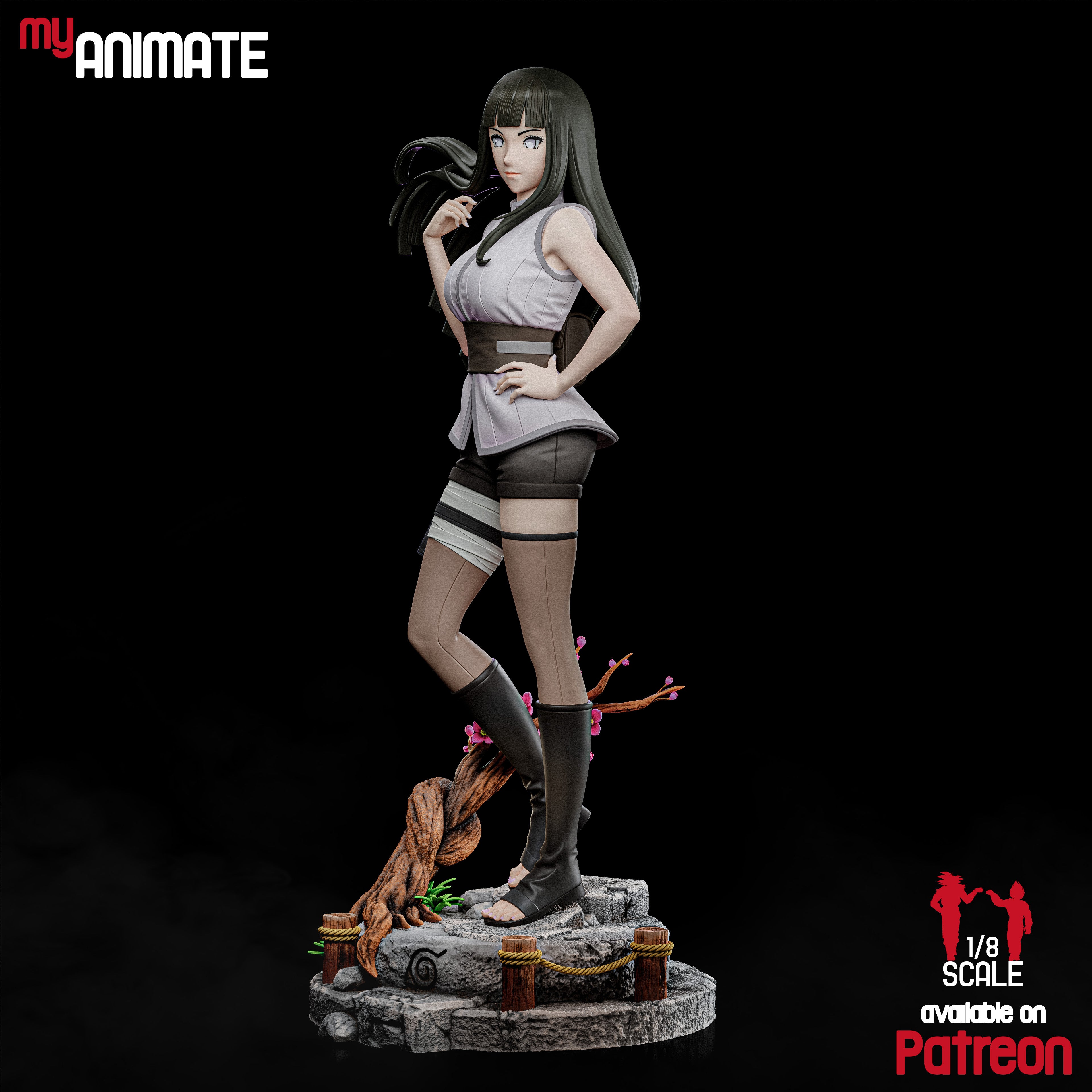 The Shy Blossom | Maximum Detailed 12K 3D Printed Figure