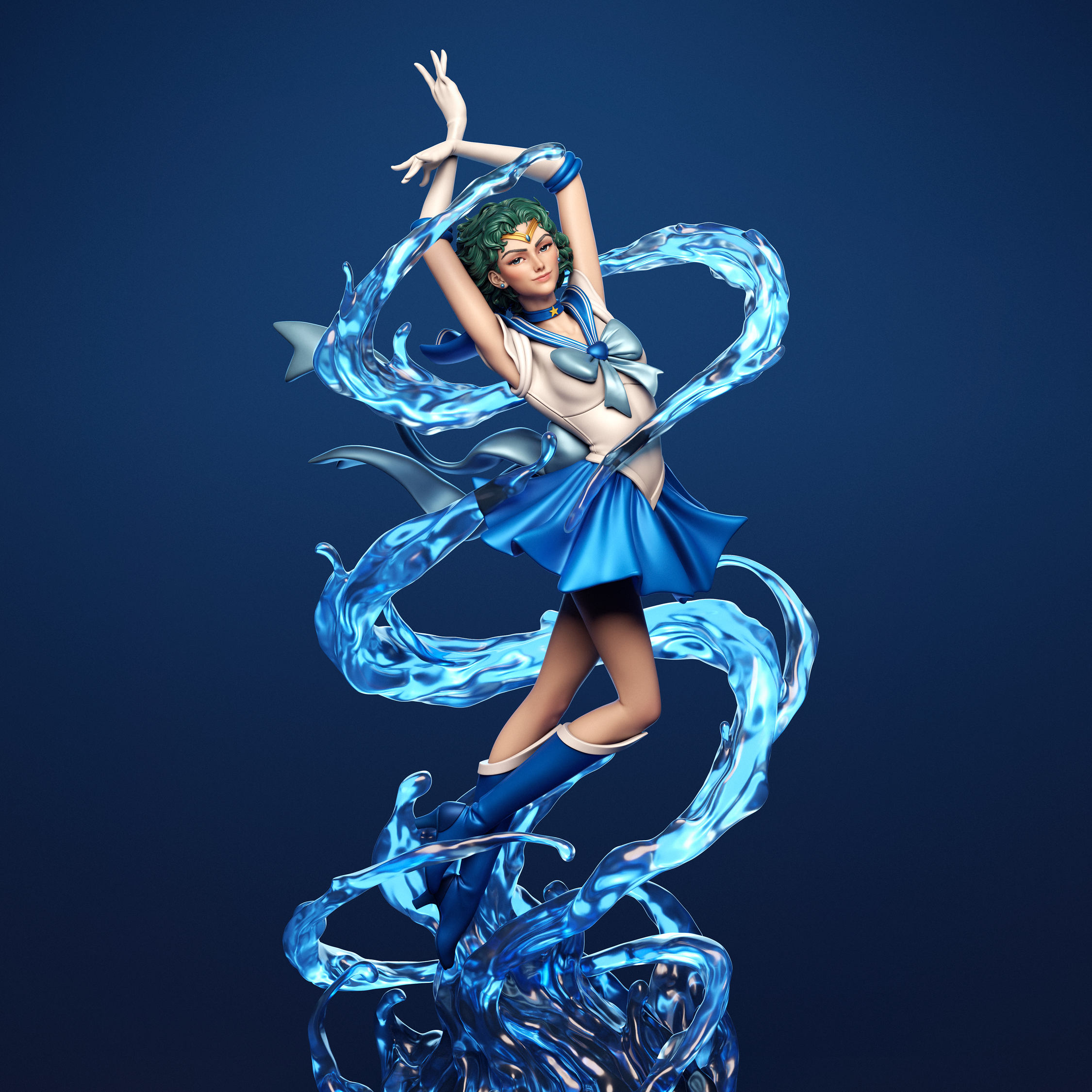 The Icebound Scholar | Maximum Detailed 12K 3D printed figure