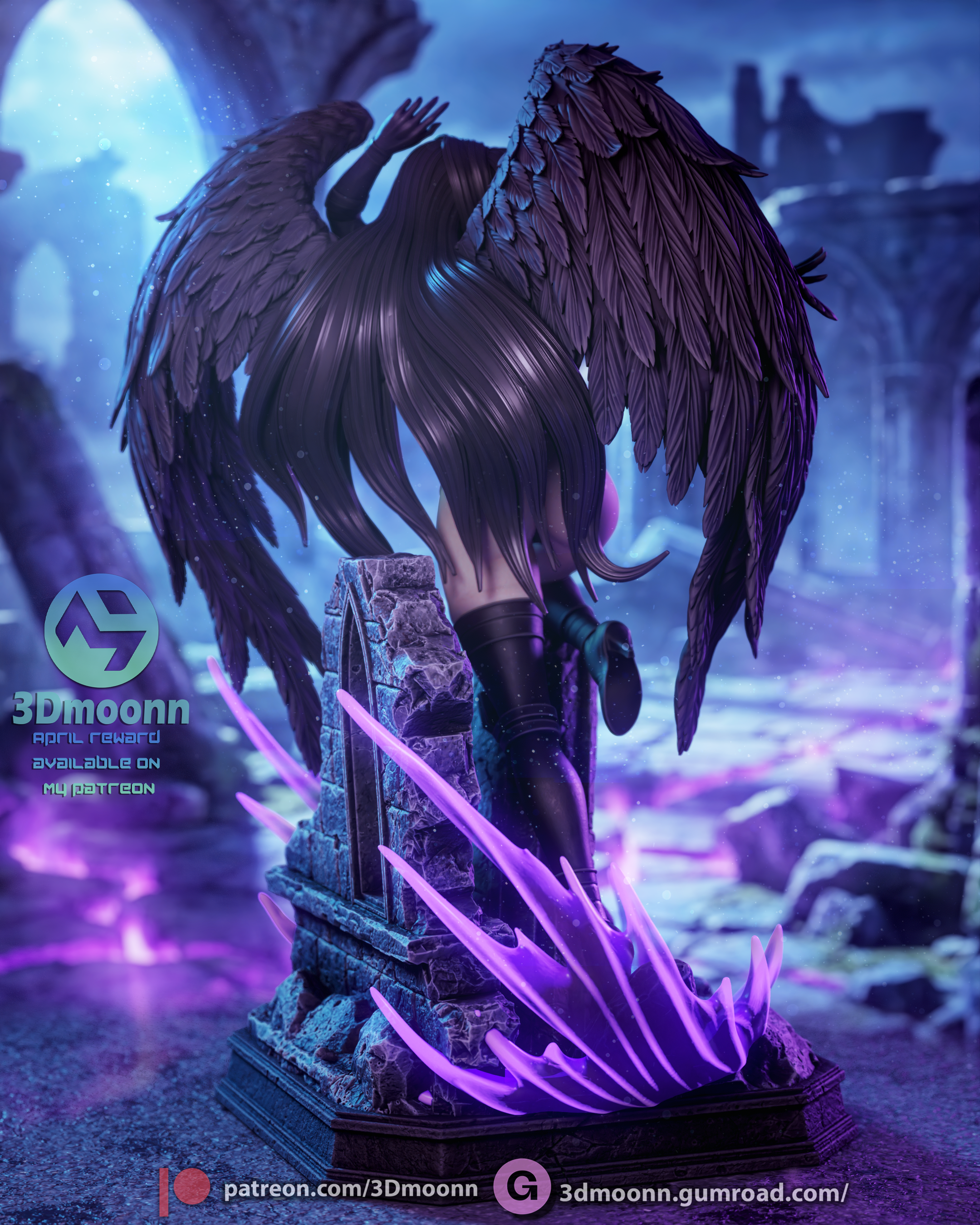 The Fallen Angel Statue