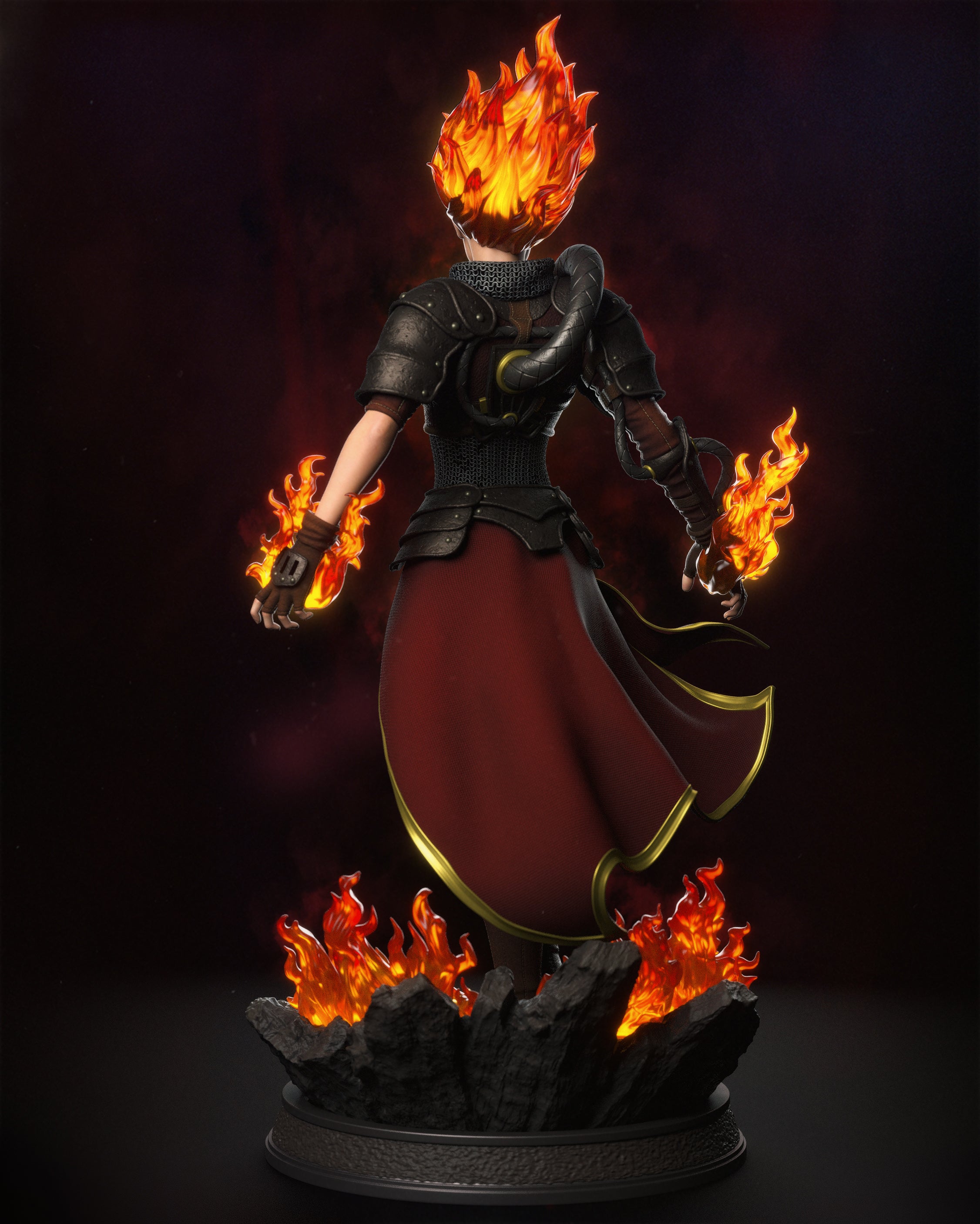 The Pyromancer Statue