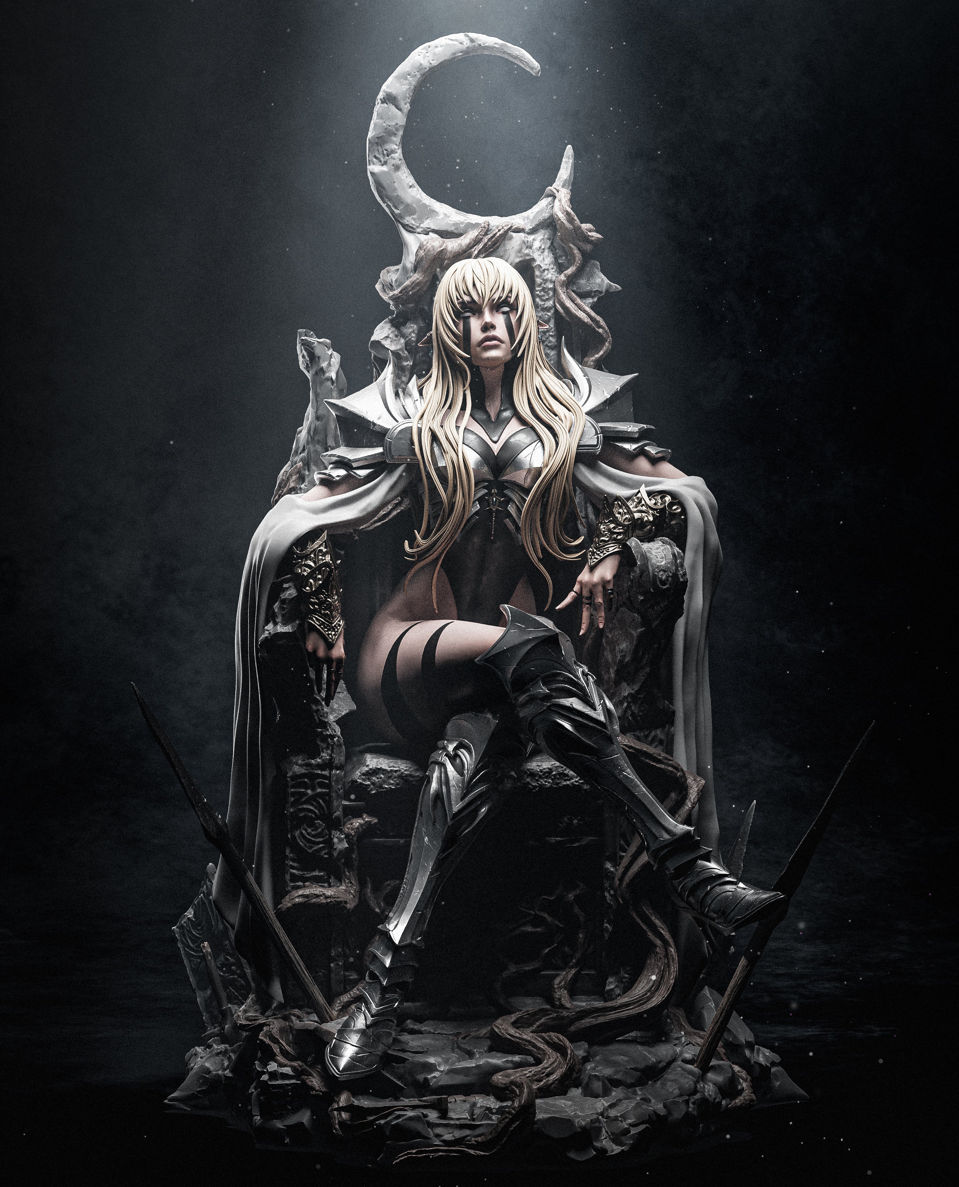 Dark Matriarch | Maximum Detailed 12K 3D printed figure