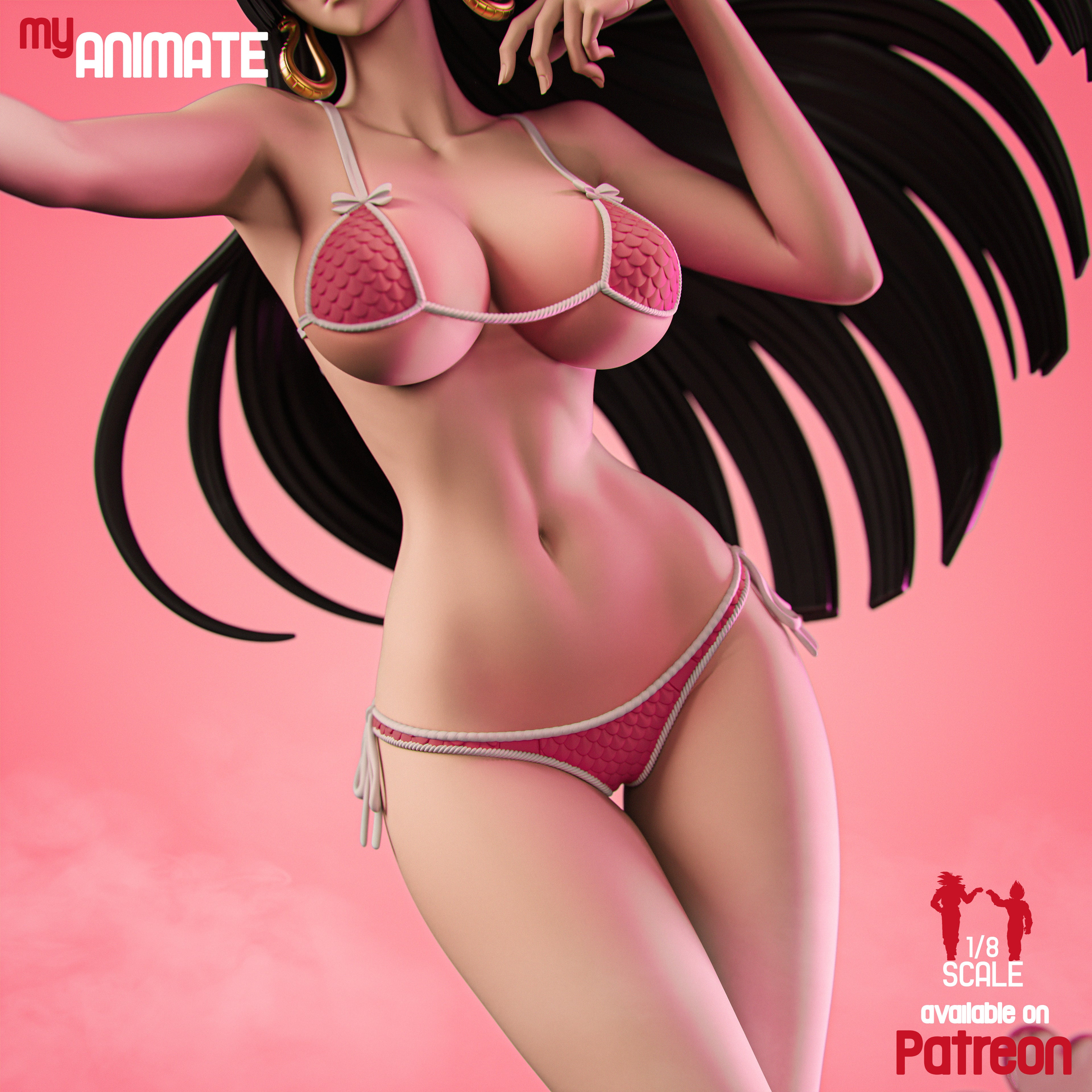 The Pirate Empress | Maximum Detailed 12K 3D Printed Figure