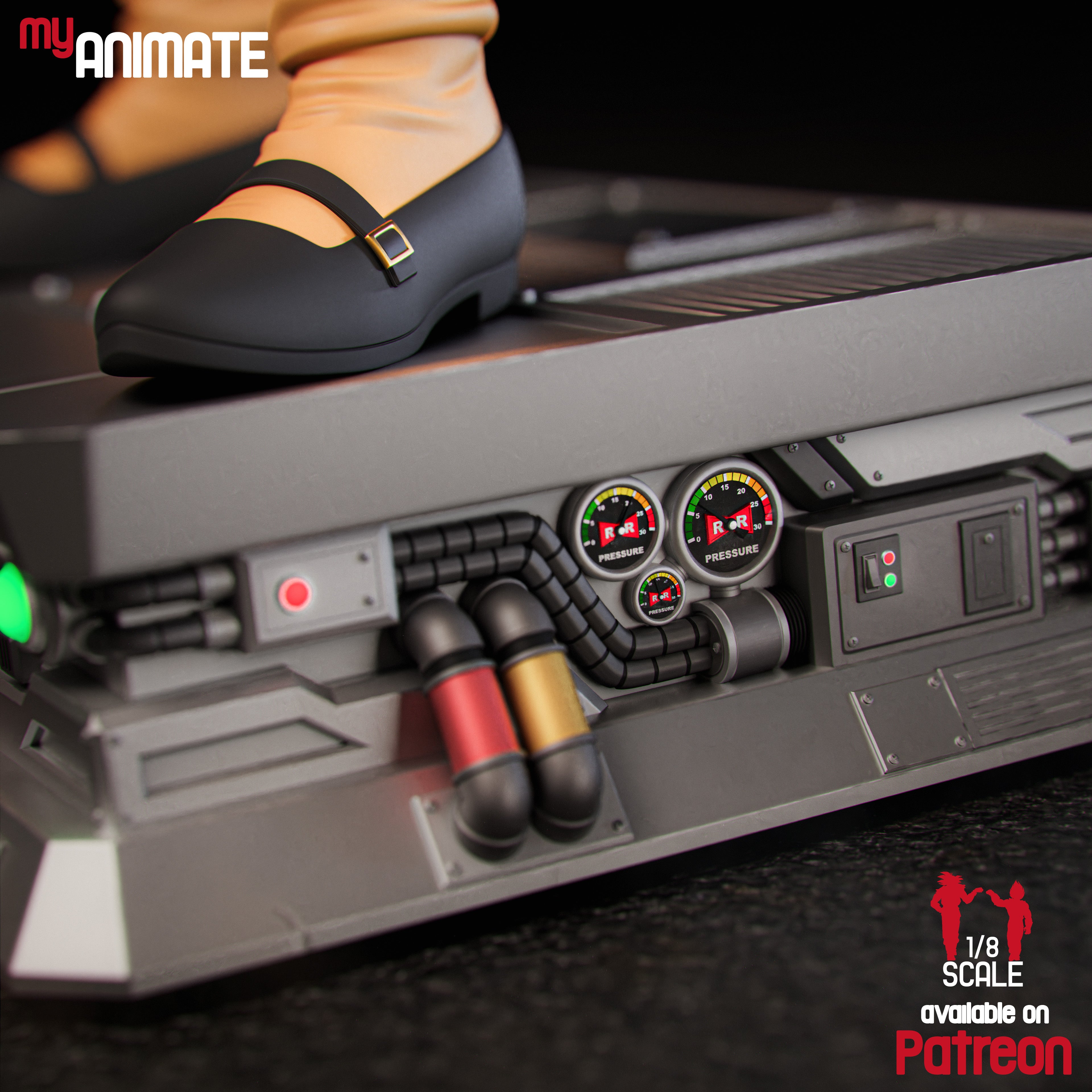 The Icy Android | Maximum Detailed 12K 3D Printed Figure