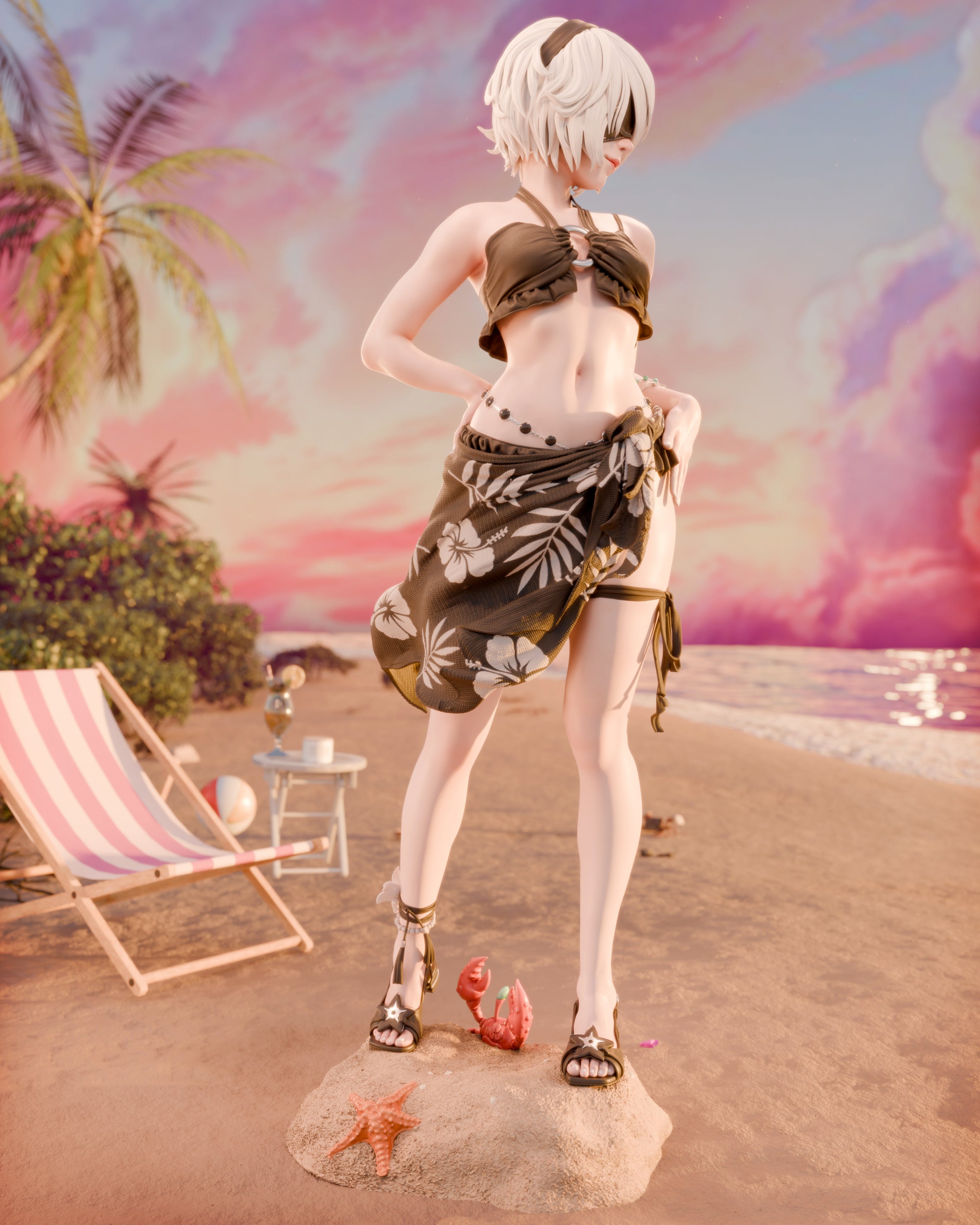 Pool Party 2B Statue