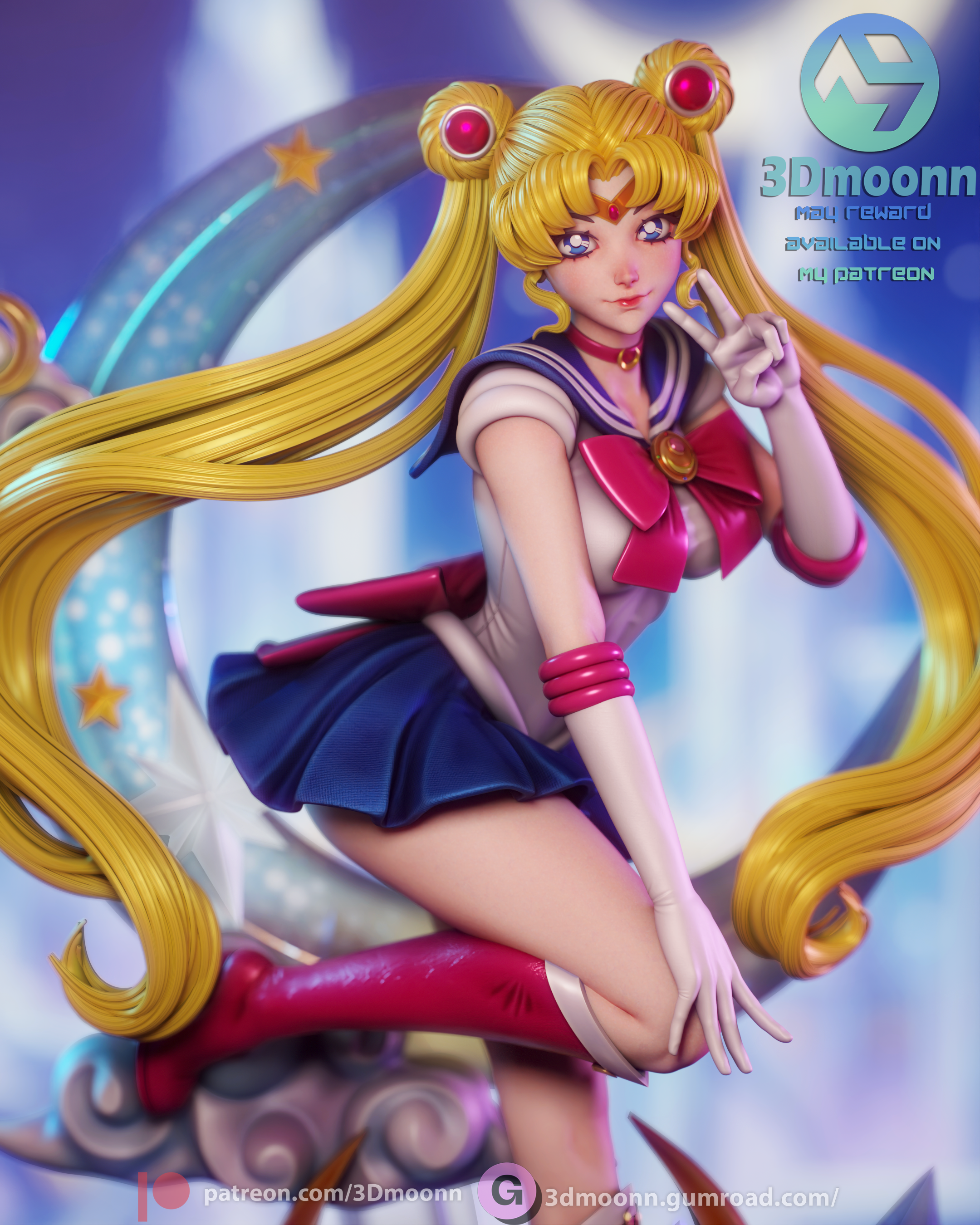 Princess of the Moon Statue