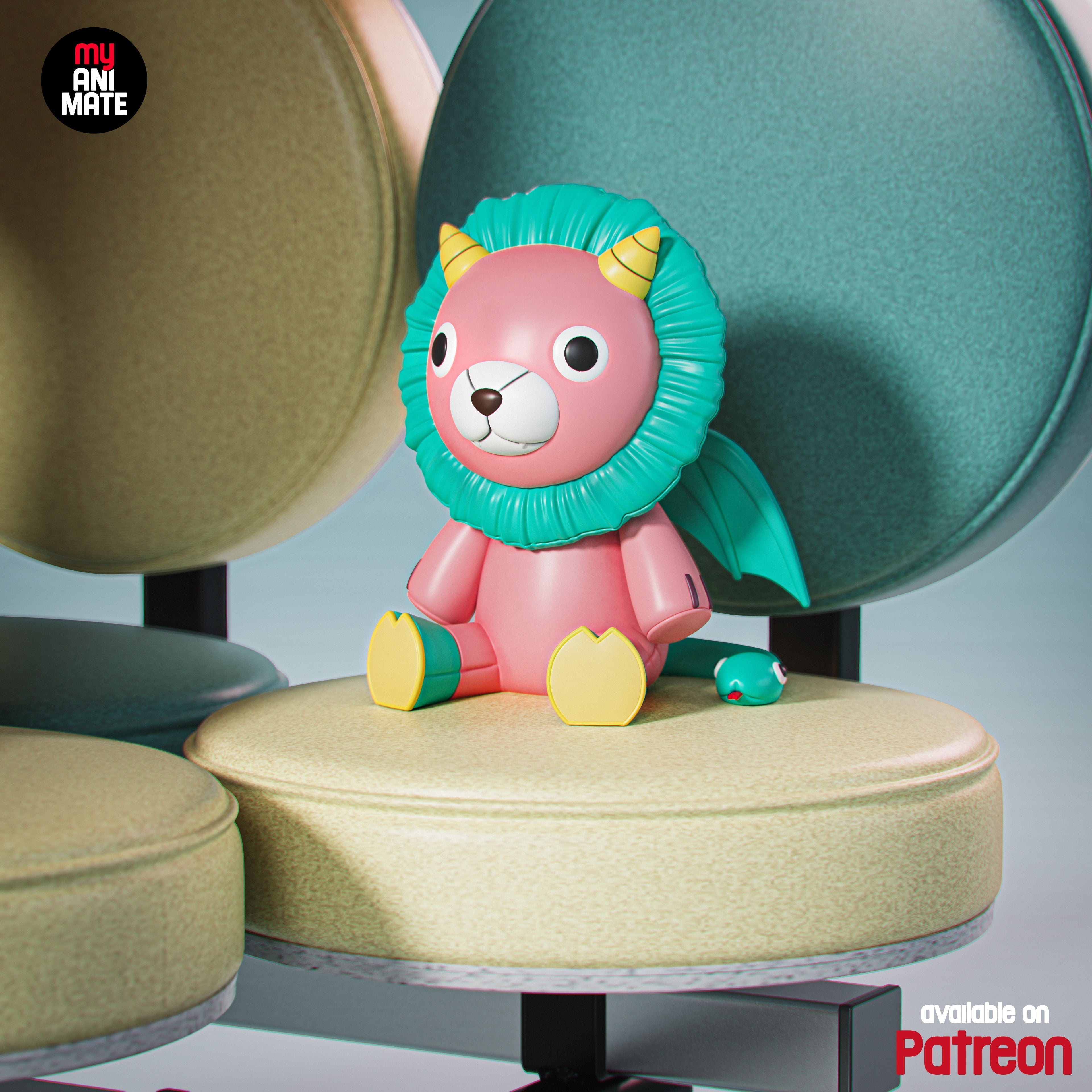 Pink Mischief Statue