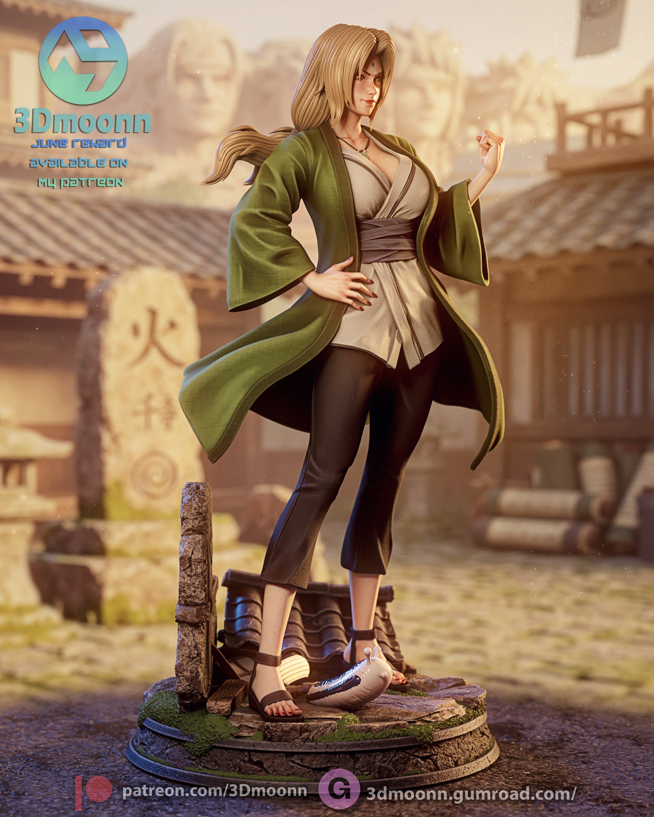 The Fifth Hokage Statue