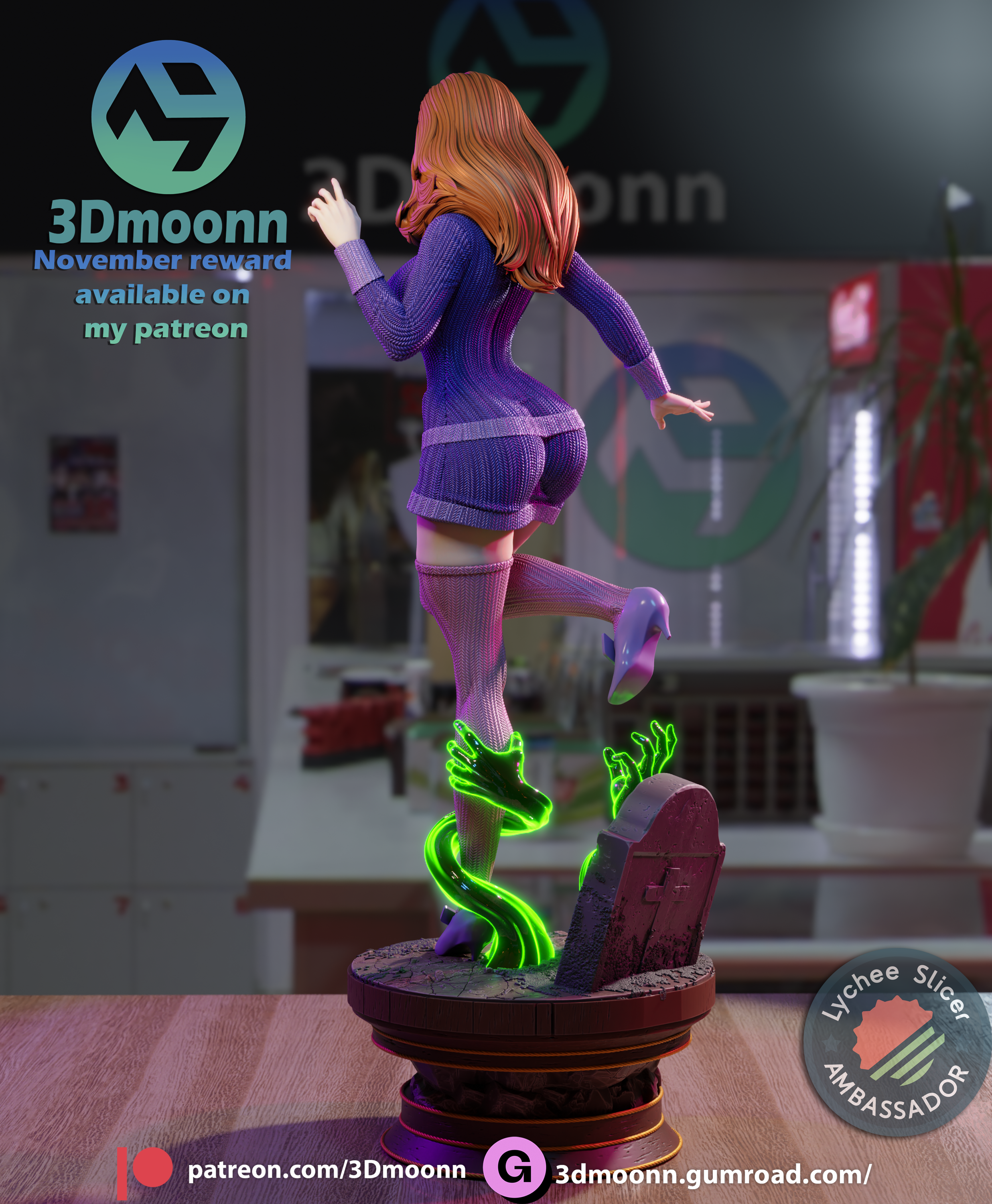 The Glamorous Sleuth | Maximum Detailed 12K 3D printed figure