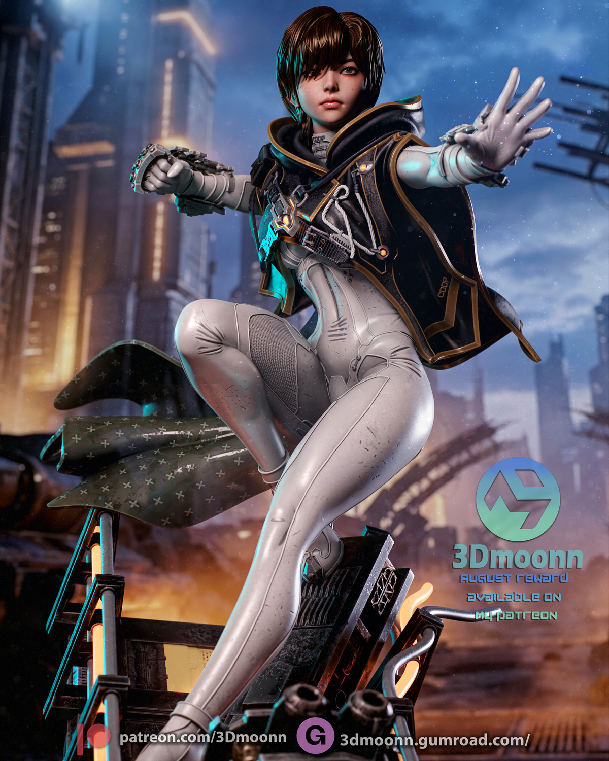 Blood Rain Evie Statue