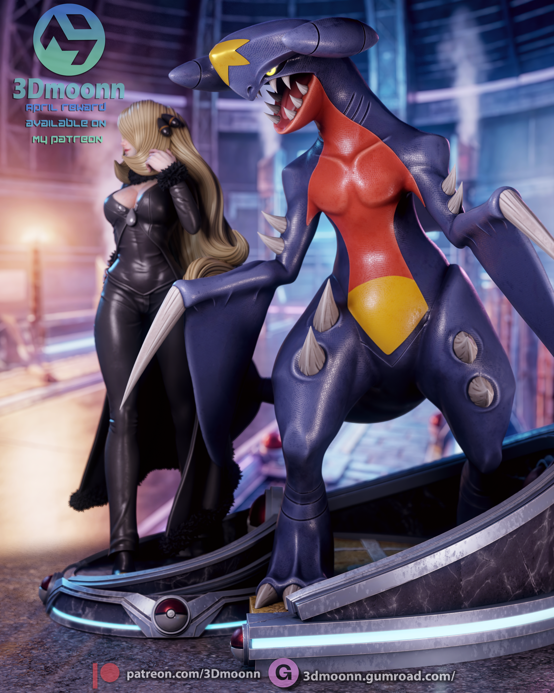 Champion of Sinnoh Statue