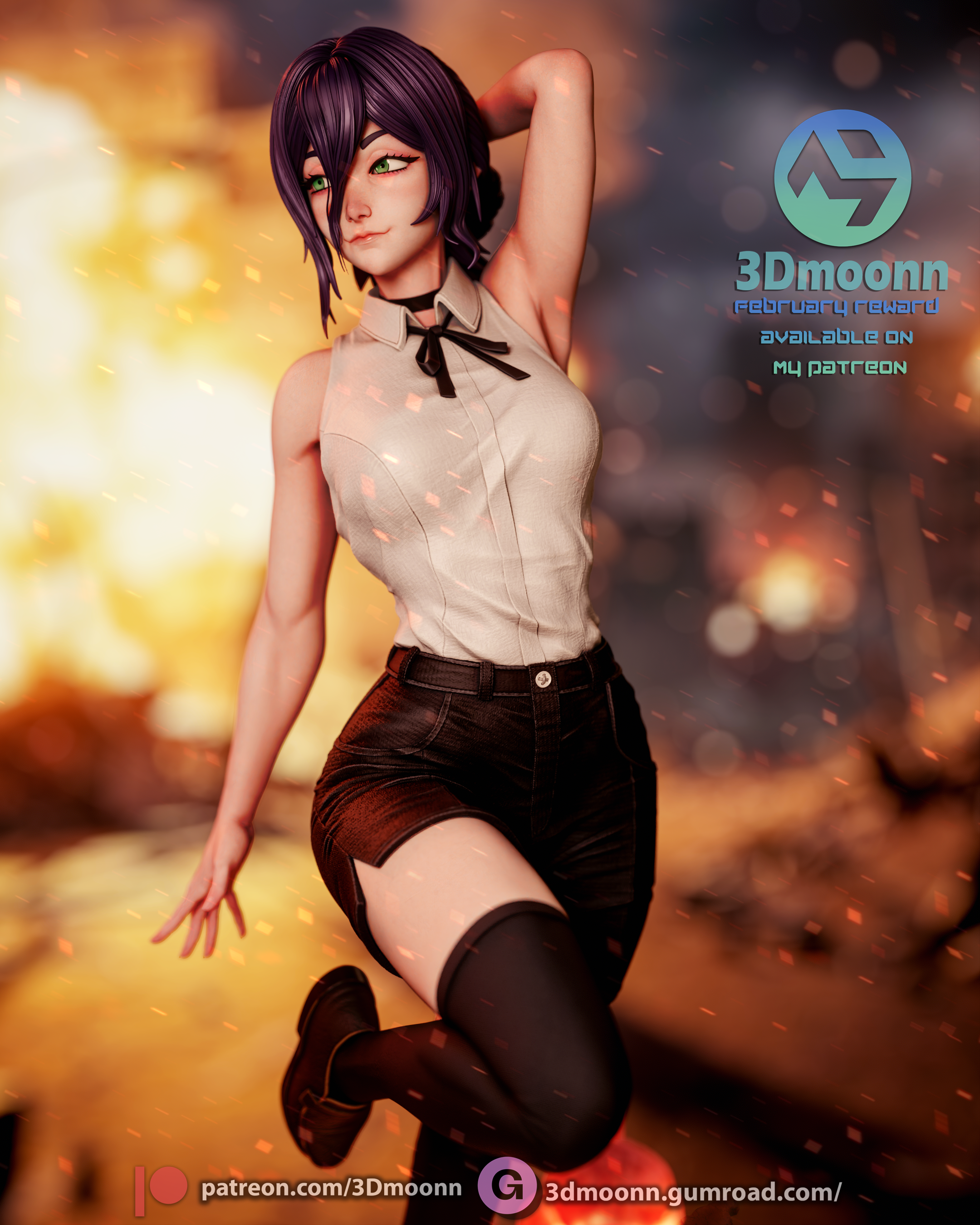 The Bomb Girl | Maximum Detailed 12K 3D printed figure