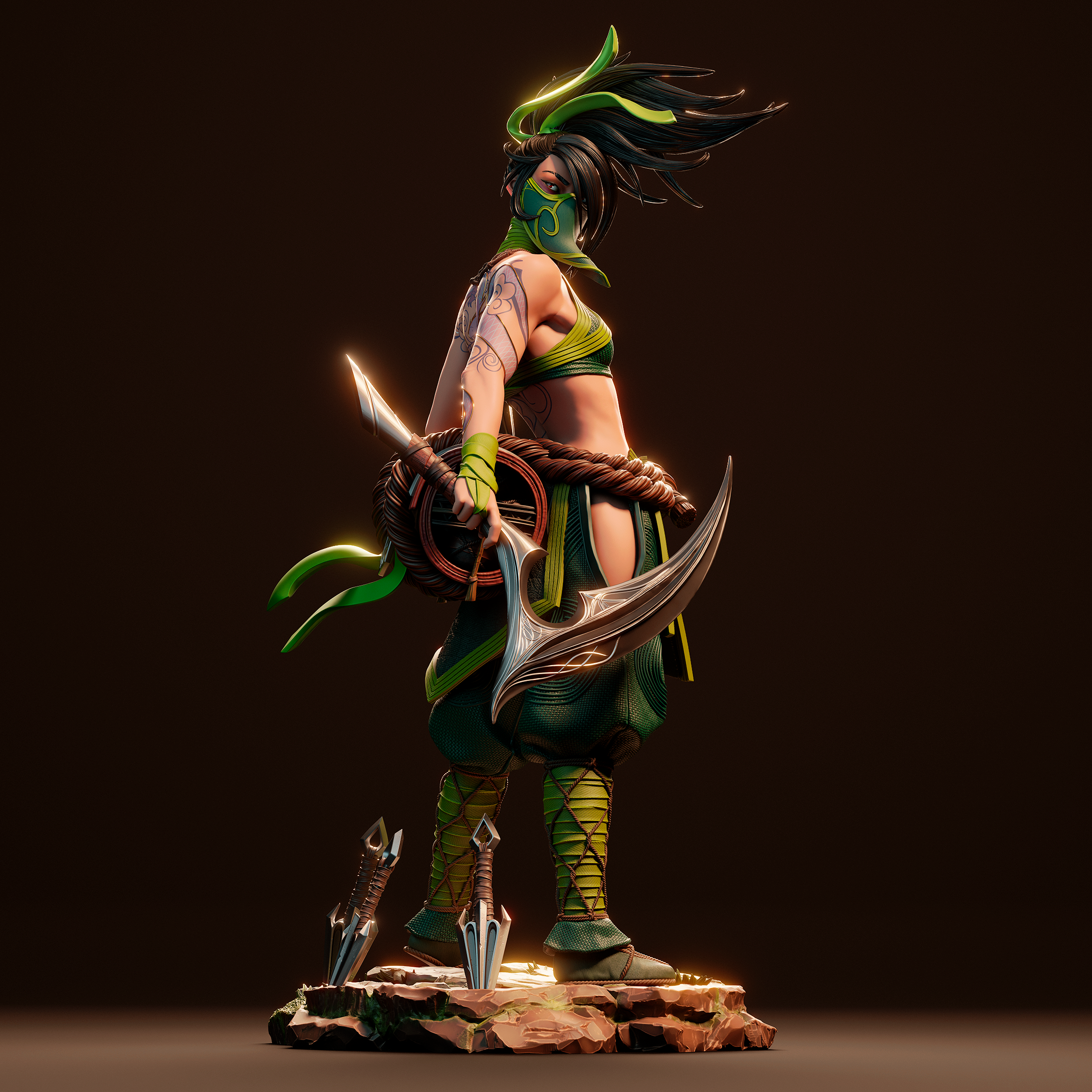 The Rogue Assassin | Maximum Detailed 12K 3D printed figure
