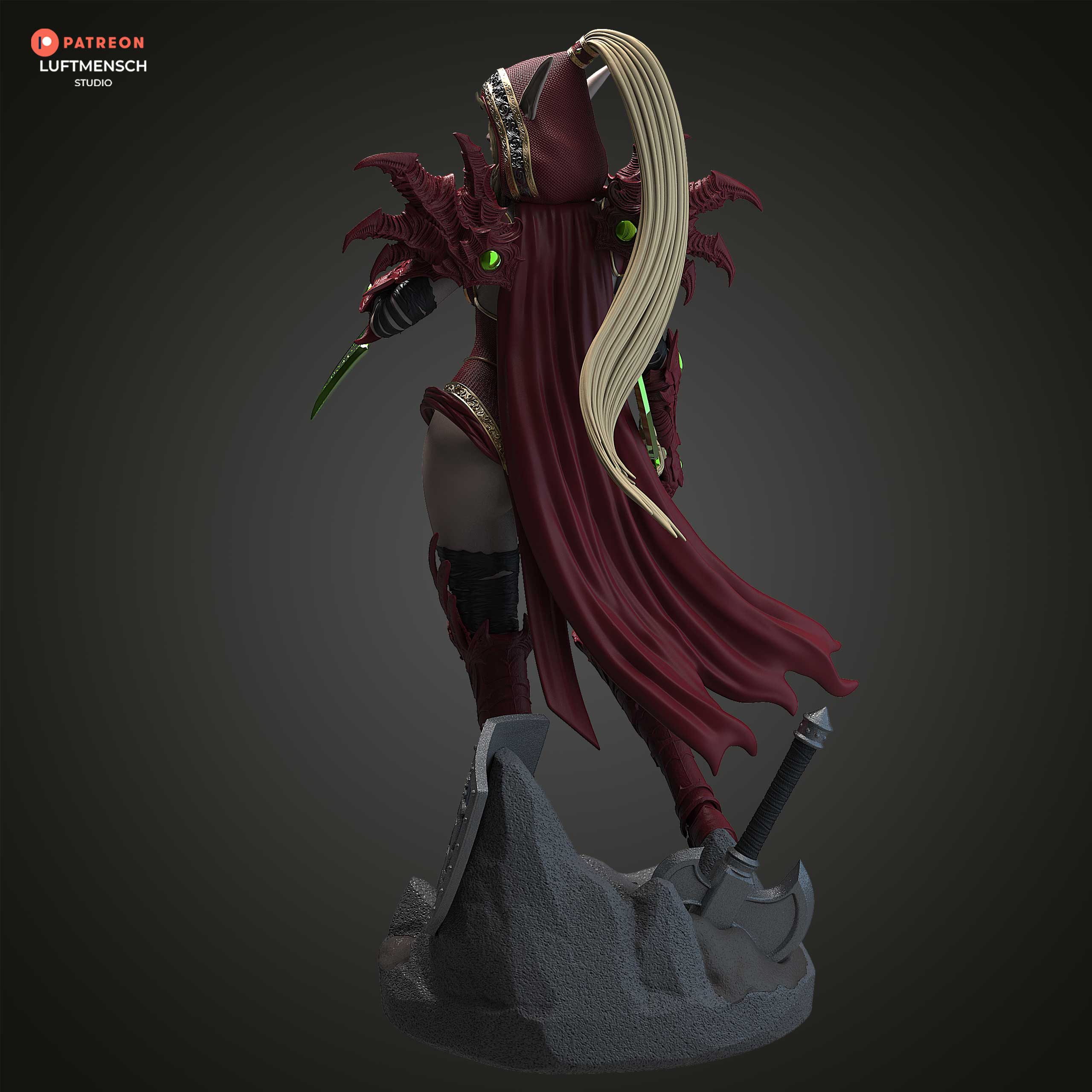 Blood Elf Assassin | Maximum Detailed 12K 3D printed figure
