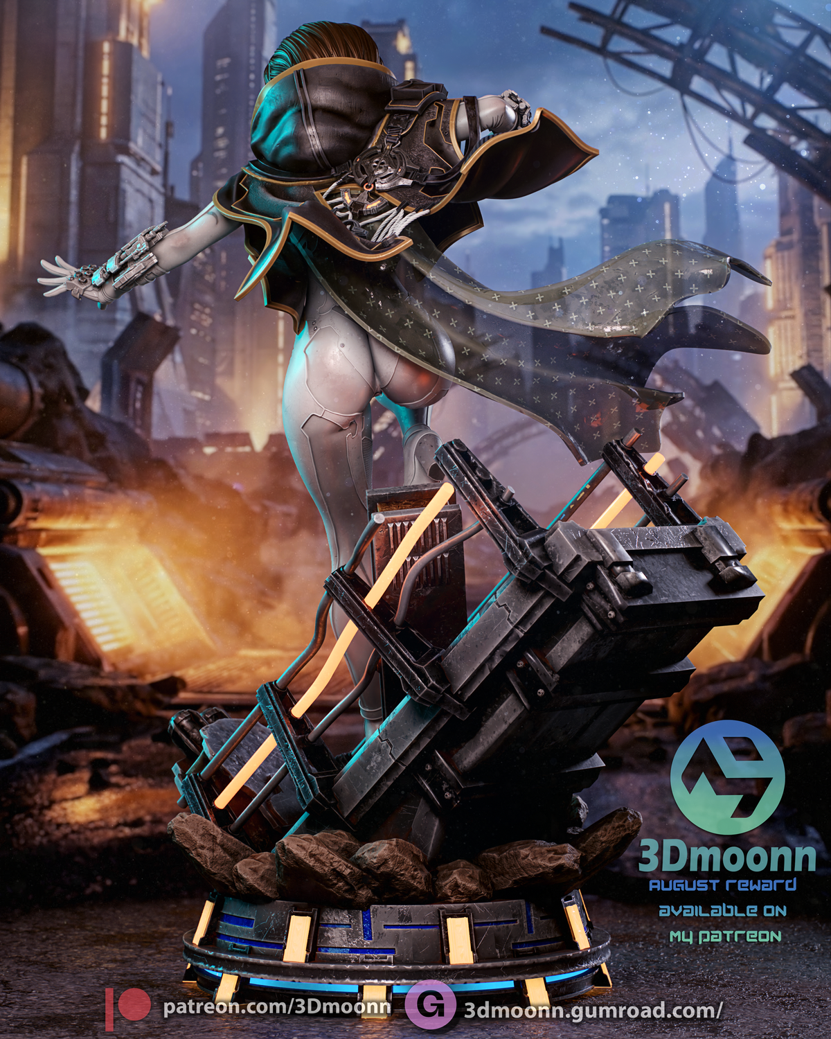 Blood Rain Evie Statue