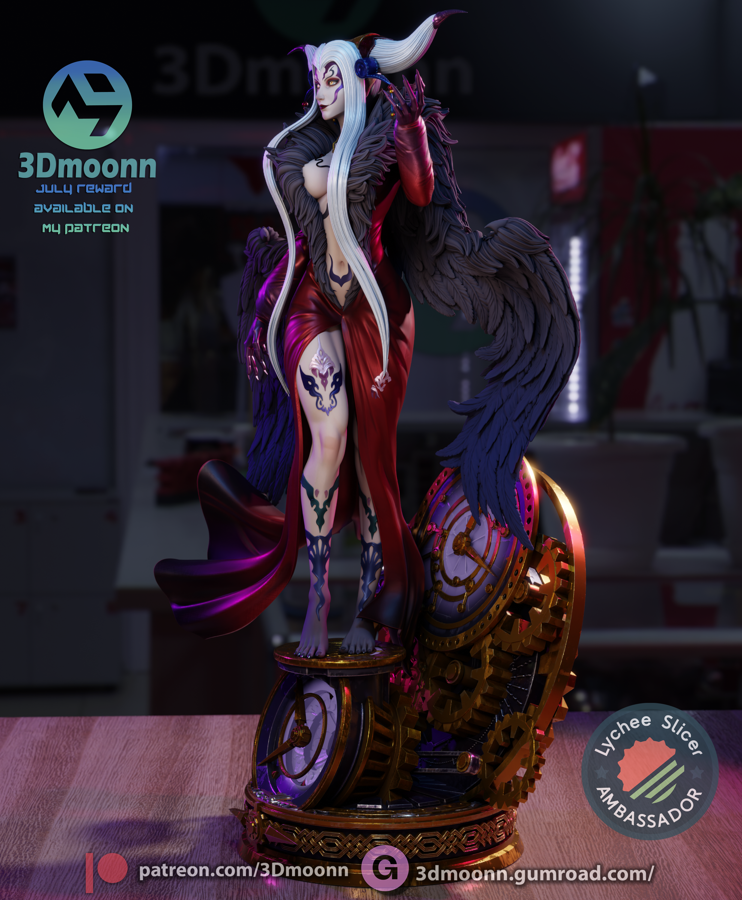 The Timebound Queen | Maximum Detailed 12K 3D printed figure