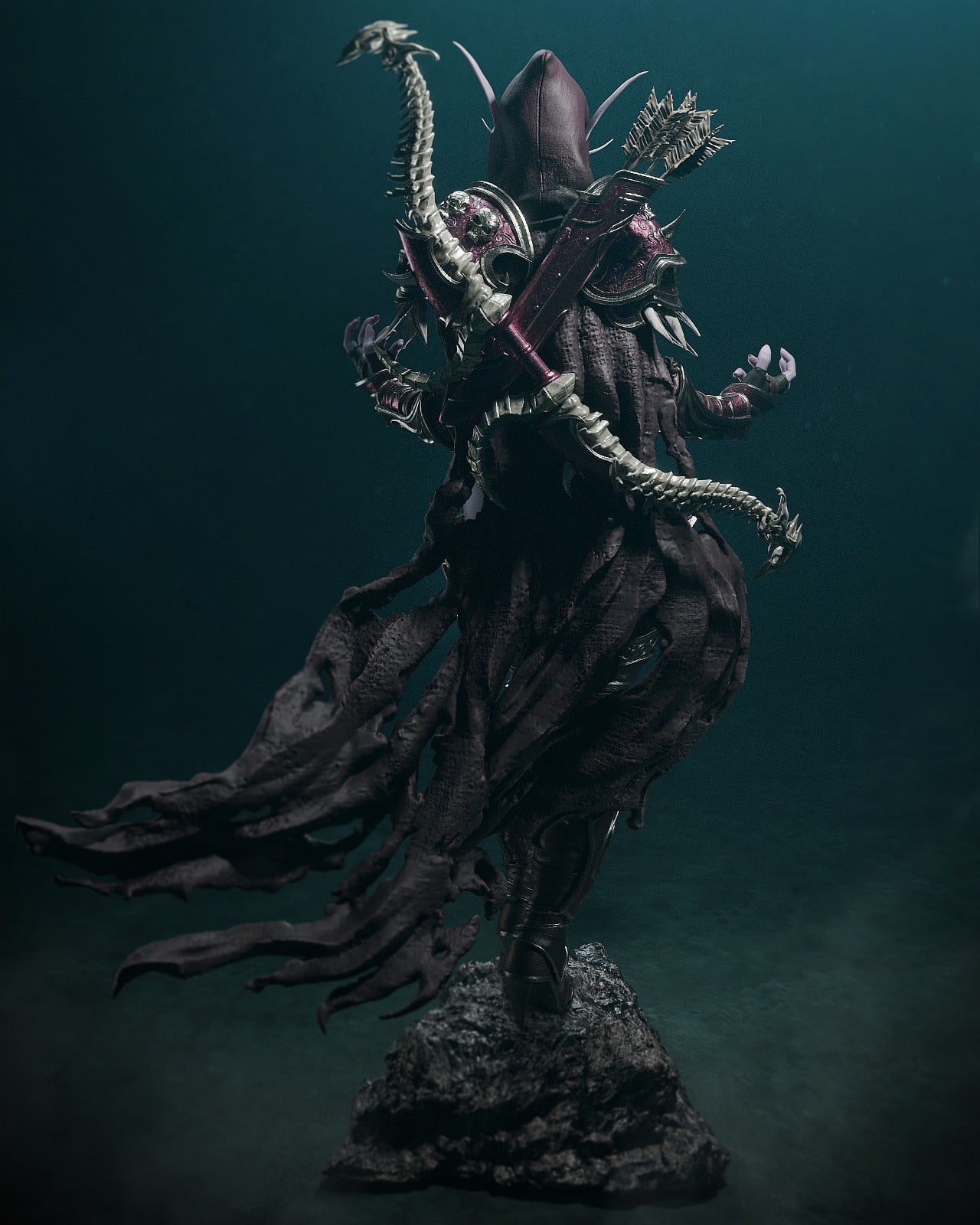 The Dark Lady | Maximum Detailed 12K 3D printed figure