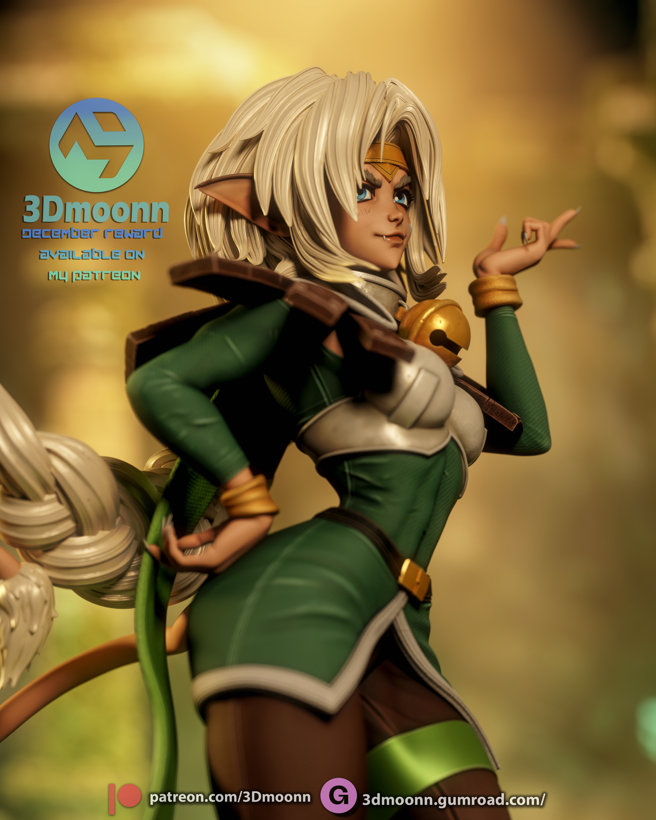 The Wild Heart | Maximum Detailed 12K 3D printed figure