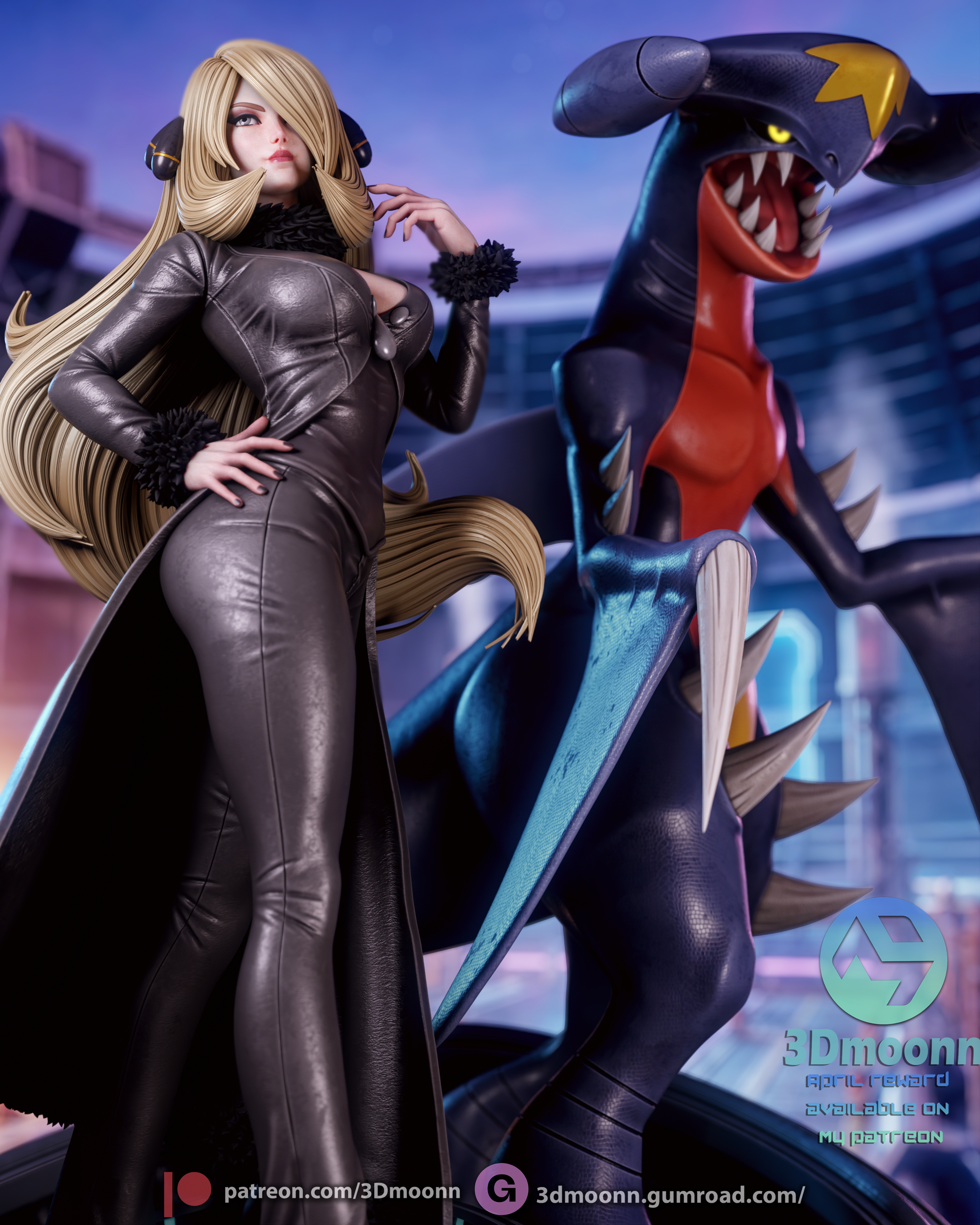 Champion of Sinnoh Statue