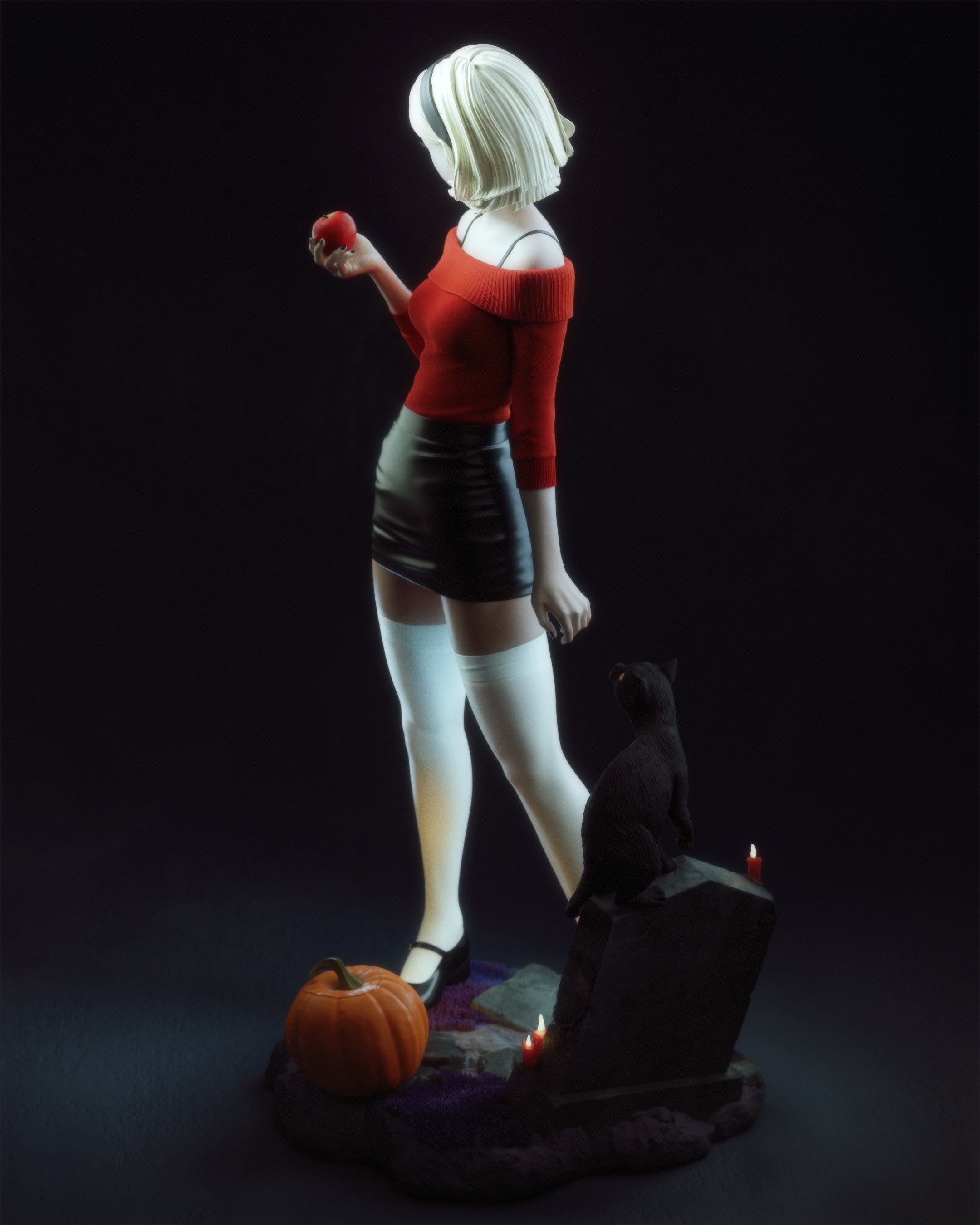 The Teenage Witch Statue