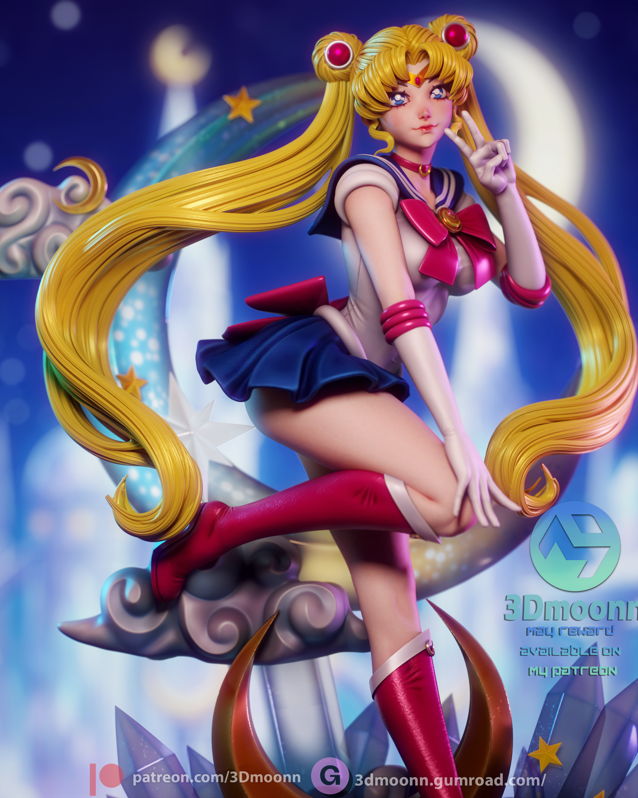 Princess of the Moon Statue