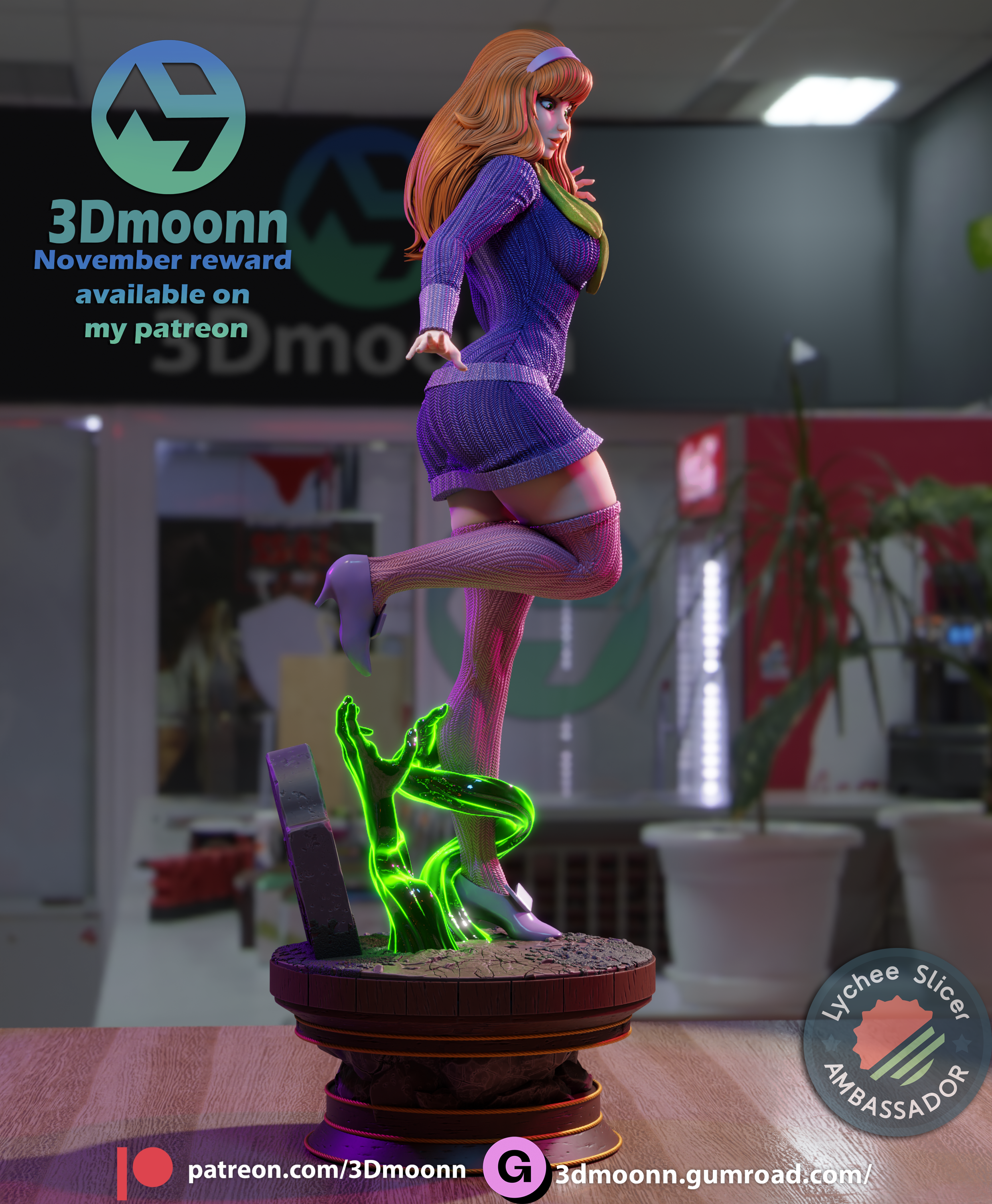 The Glamorous Sleuth | Maximum Detailed 12K 3D printed figure