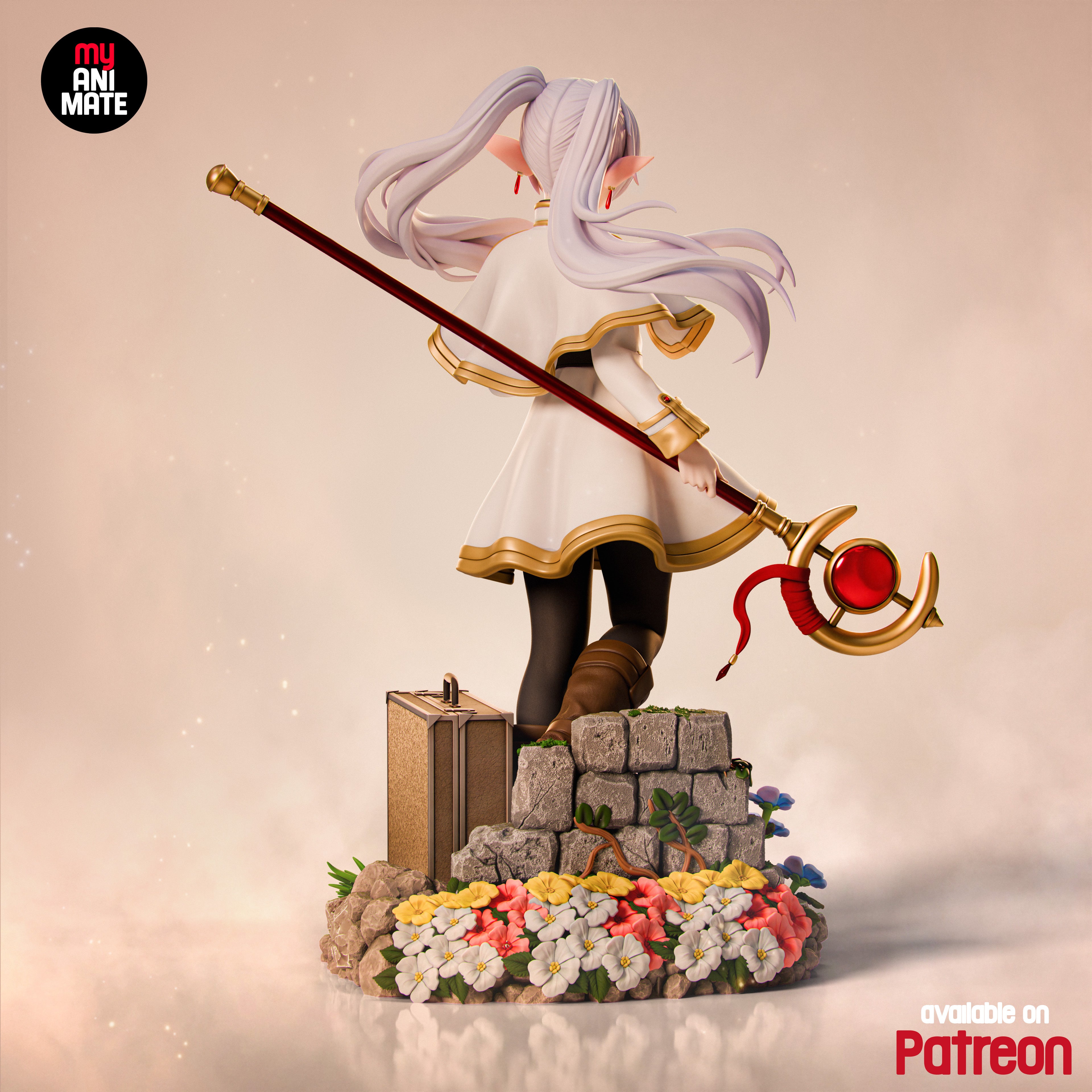 Ancient Elven Mage | Maximum Detailed 12K 3D printed figure