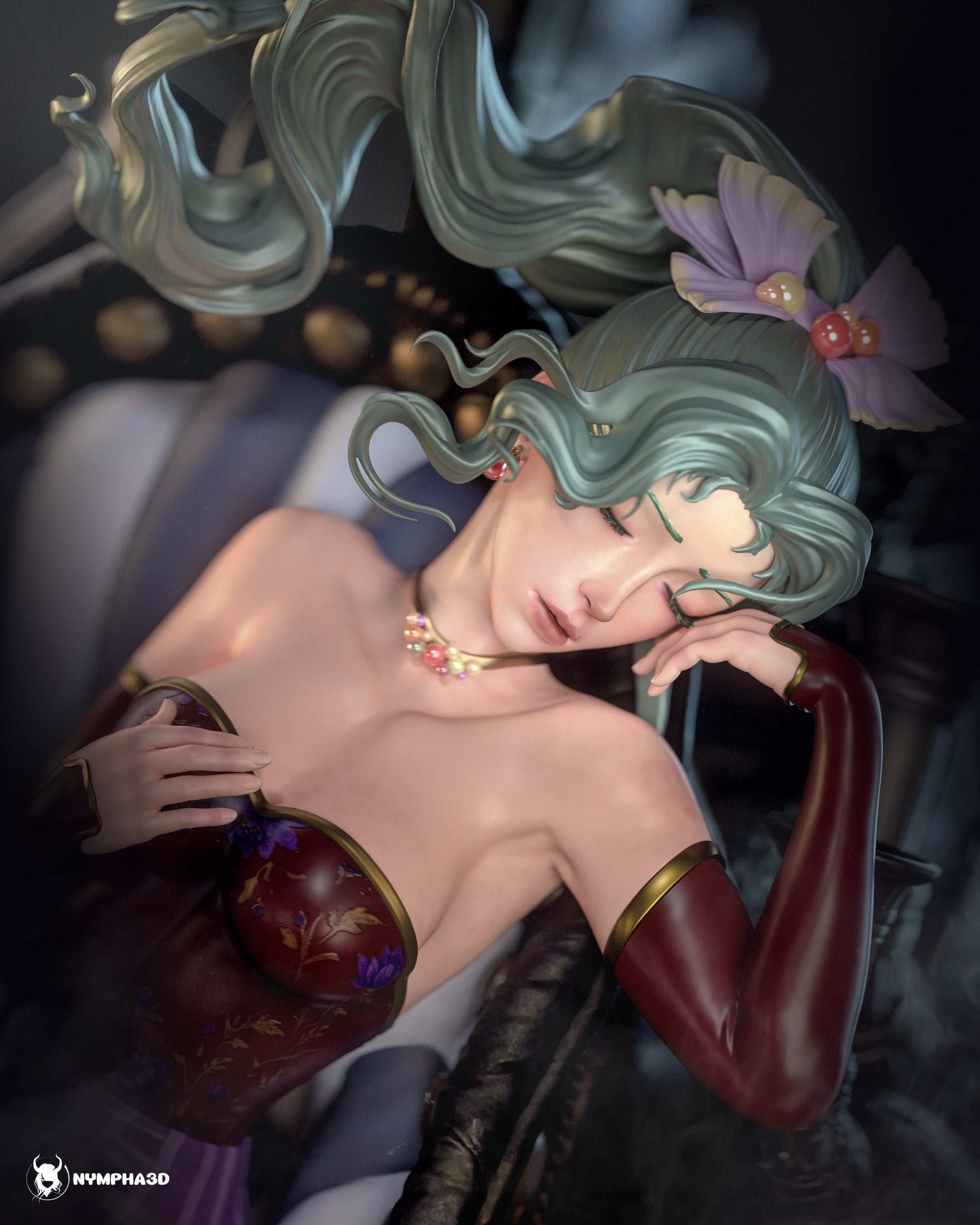 The Sleeping Esper | Maximum Detailed 12K 3D printed figure