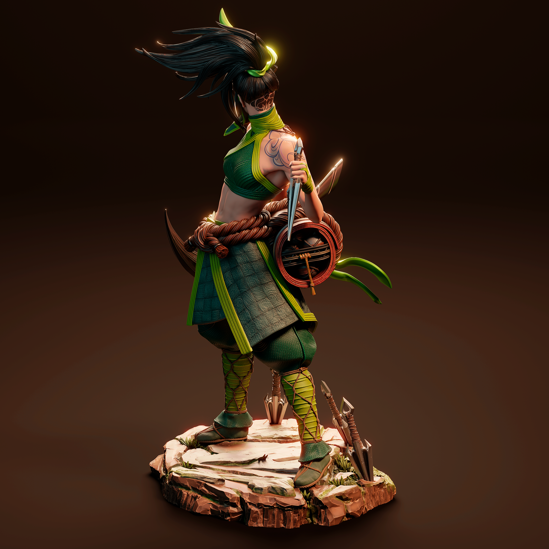 The Rogue Assassin | Maximum Detailed 12K 3D printed figure