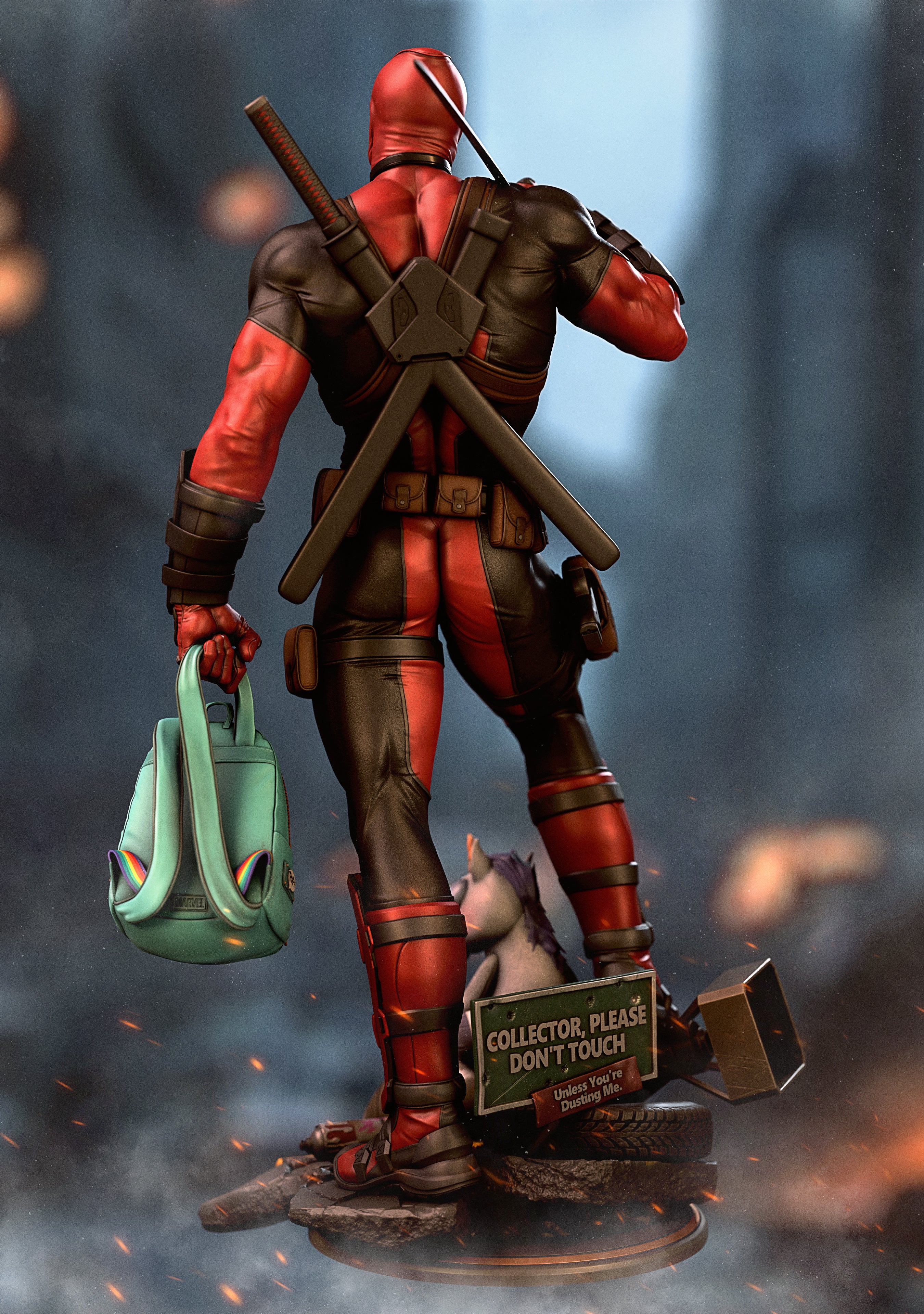 Fourth-Wall Breaker Statue