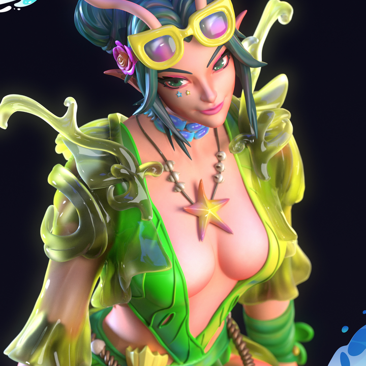 The Cosmic Healer | Maximum Detailed 12K 3D printed figure