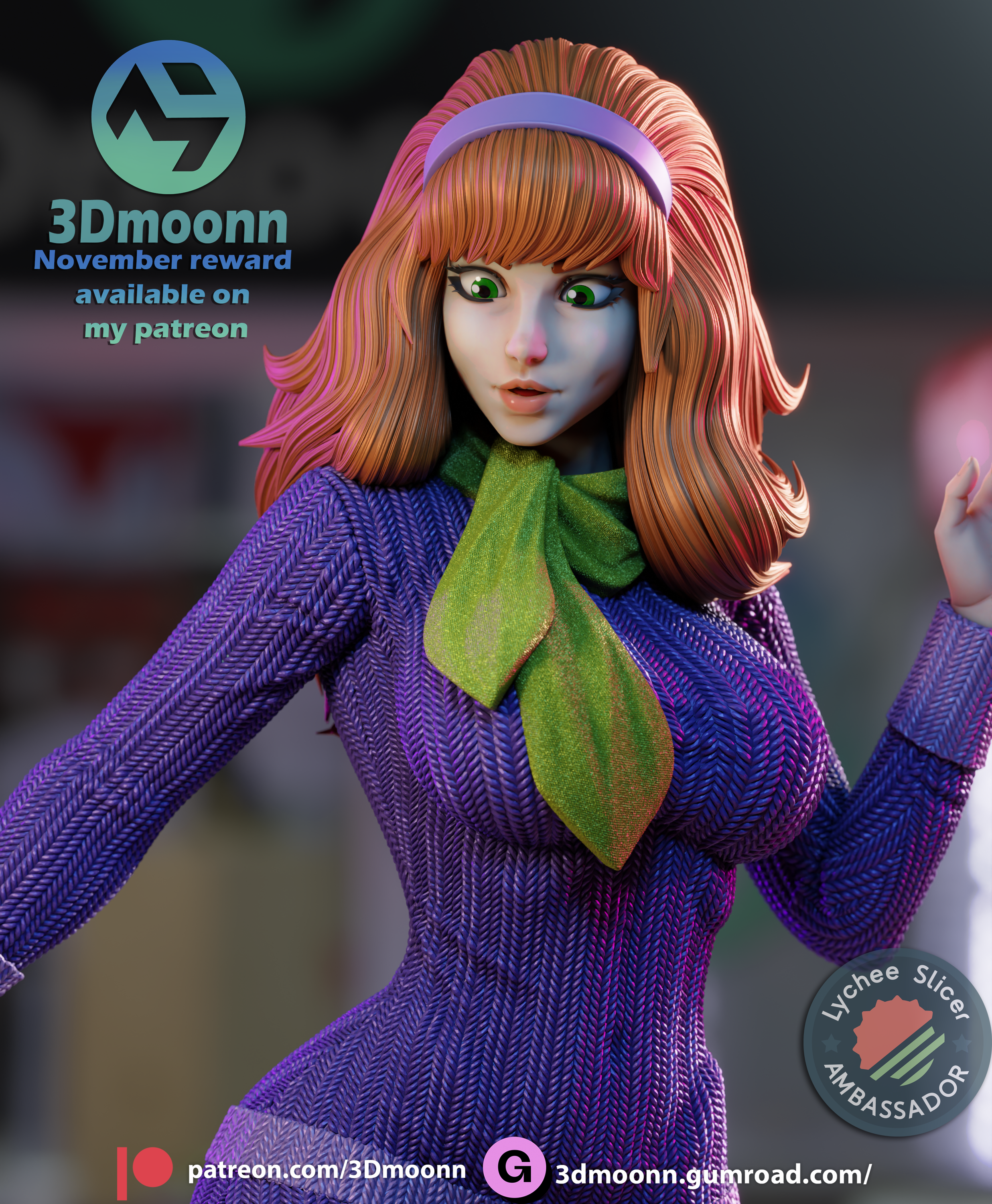 The Glamorous Sleuth | Maximum Detailed 12K 3D printed figure